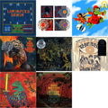 King Gizzard & The Lizard Wizard - Laminated Denim (Lucky Rainbow LP Vinyl) & Live In London '19 (Fuzz Club Official Bootleg) (Coloured LP Vinyl) & Live In Melbourne '21 (Yellow Vinyl/2LP) (I) & Ice, Death, Planets, Lungs, Mushrooms & Lava