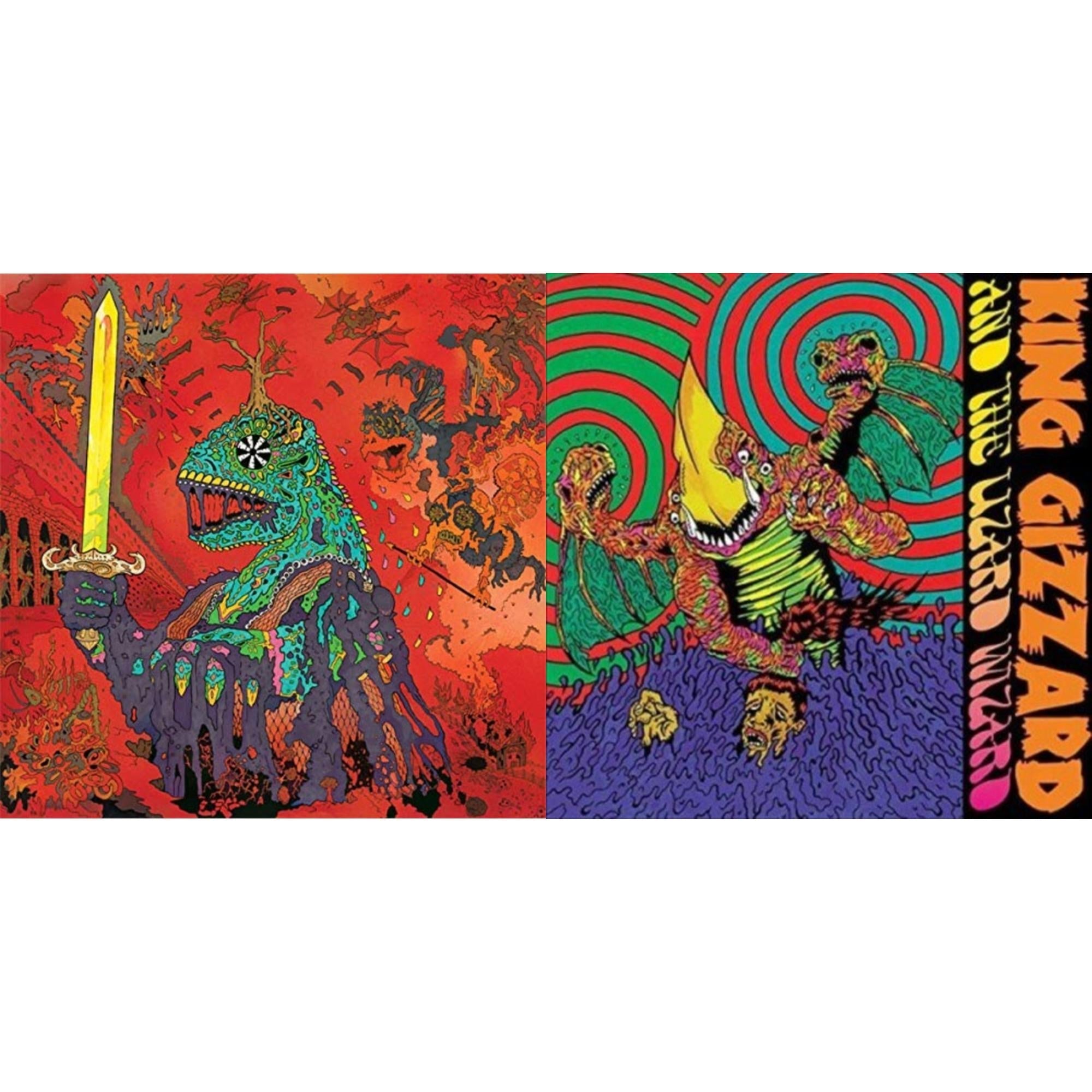King Gizzard & The Lizard Wizard - Willoughby's Beach (Tangerine LP Vinyl) & 12 Bar Bruise (Sea Foam Green LP Vinyl)