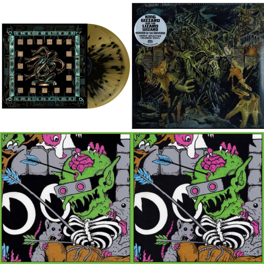 Live In Brussels '19 (Fuzz Club Official Bootleg) & Live In Brussels '19 (140G/3LP) & Murder Of The Universe (Transparent Green W/Mustard Yelow Splatter LP Vinyl) & Chunky Shrapnel (2LP/Gold With Black Splatter Vinyl)