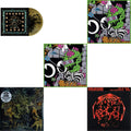King Gizzard & The Lizard Wizard - Live In Brussels '19 (Fuzz Club Official Bootleg) & Live In Brussels '19 (140G/3LP) & Murder Of The Universe (Transparent Green W/Mustard Yelow Splatter LP Vinyl) & Chunky Shrapnel (2LP/Gold With Black Splatter