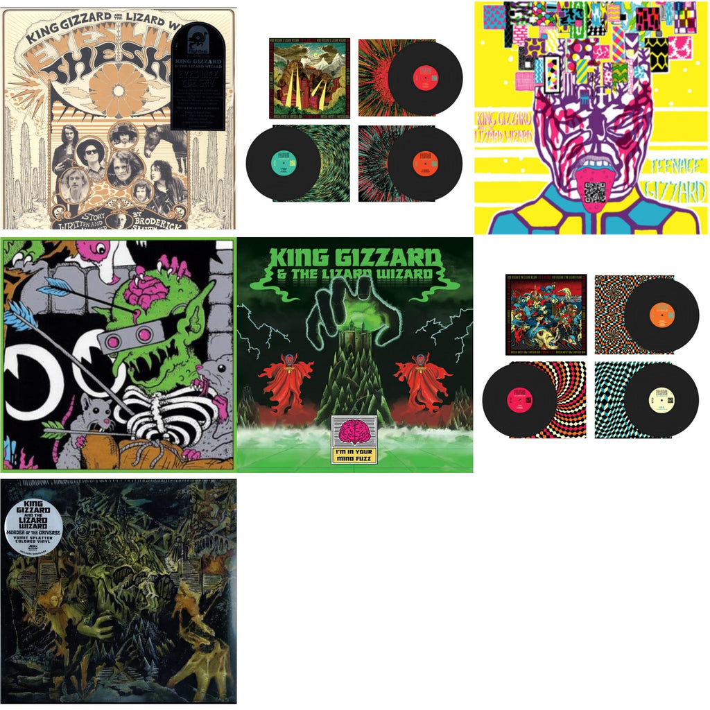 King Gizzard & The Lizard Wizard - Live In Brussels '19 (Fuzz Club Official Bootleg) & Live In Adelaide '19 (Fuzz Club Official Bootleg) & Teenage Gizzard (Fuzz Club Official Bootleg) (Deluxe Edition) & I'm In Your Mind Fuzz & Live In Brussels '19