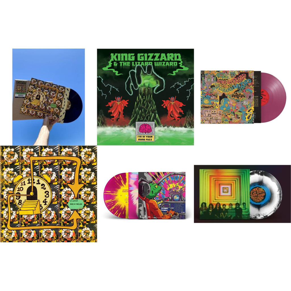 Made In Timeland & I'm In Your Mind Fuzz & Oddments (Plum LP Vinyl) & Made In Timeland & Teenage Gizzard (Magenta & Yellow Splatter LP Vinyl) & Float Along - Fill Your Lungs (Venusian Sky Color LP Vinyl)