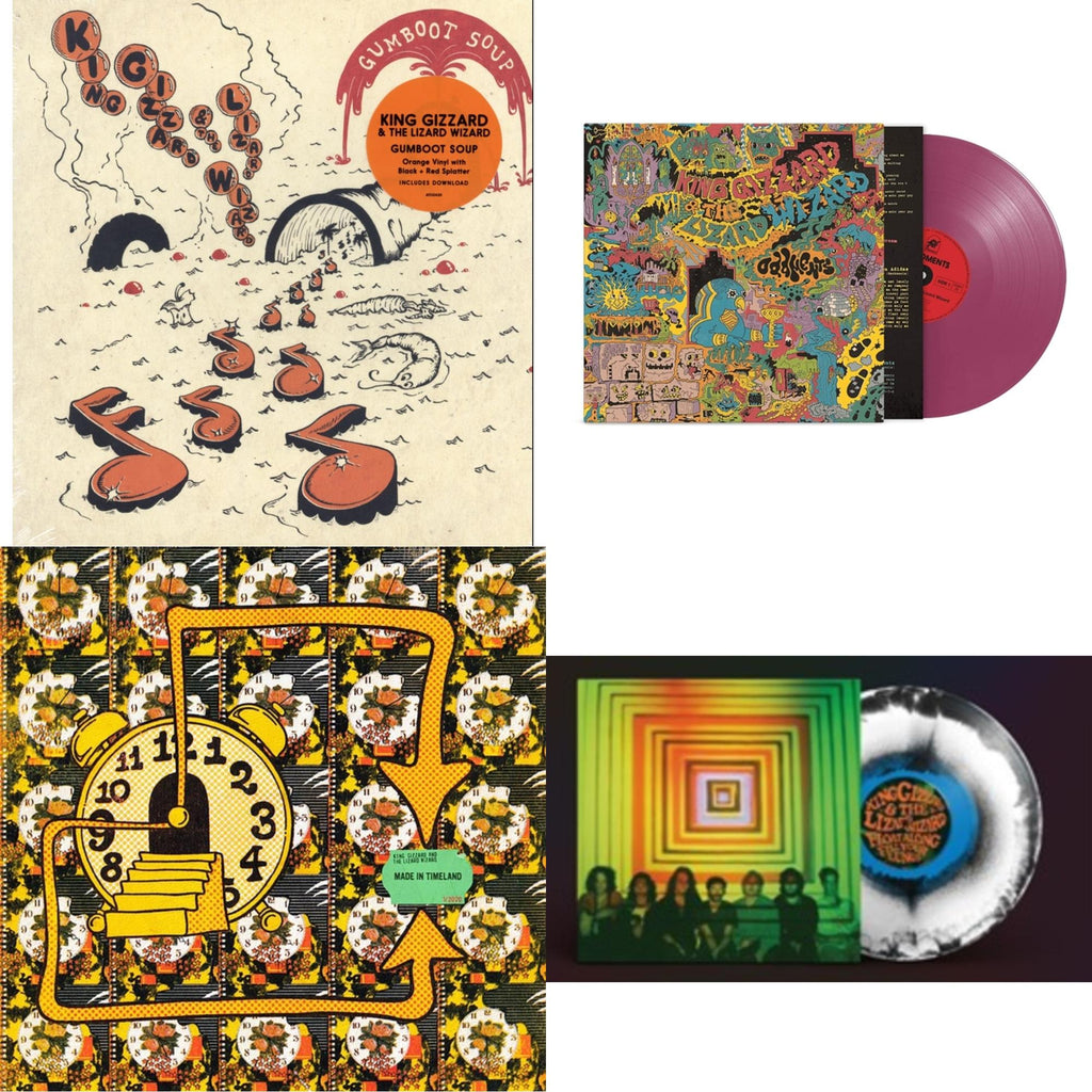 Gumboot Soup & Oddments (Plum LP Vinyl) & Made In Timeland & Float Along - Fill Your Lungs (Venusian Sky Color LP Vinyl)