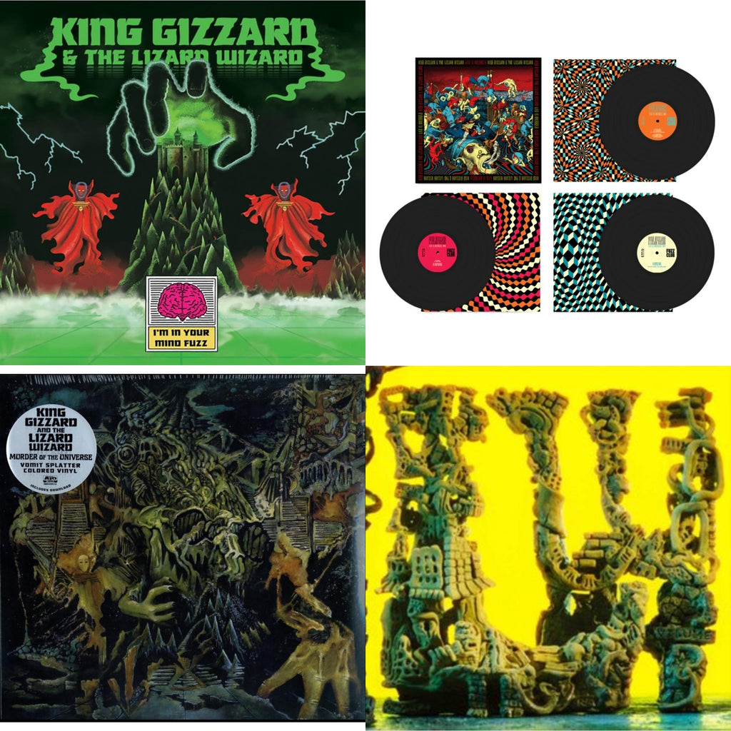Live In Brussels '19 (Fuzz Club Official Bootleg) & L.W. & I'm In Your Mind Fuzz & Murder Of The Universe (Transparent Green W/Mustard Yelow Splatter LP Vinyl)