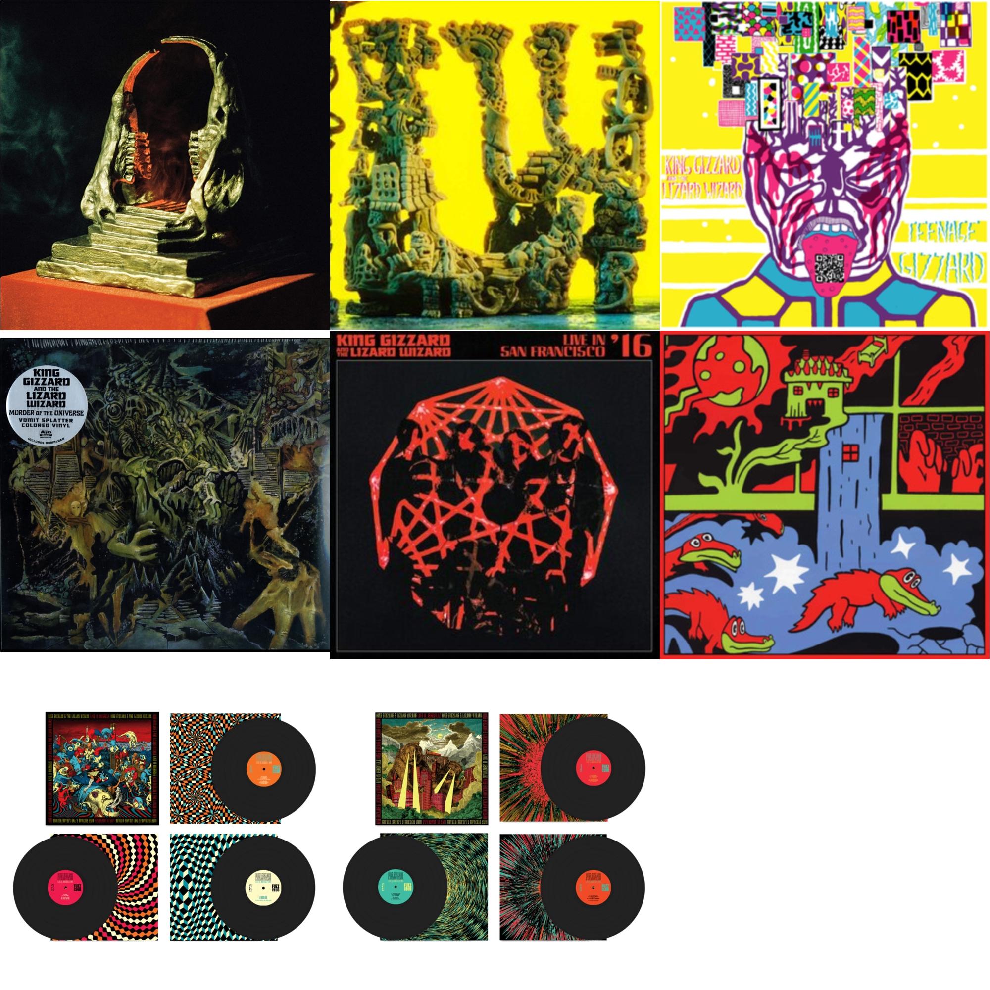 King Gizzard & The Lizard Wizard - Live In Brussels '19 (Fuzz Club Official Bootleg) & Live In Paris '19 (Fuzz Club Official Bootleg) & Live In Adelaide '19 (Fuzz Club Official Bootleg) & Teenage Gizzard (Fuzz Club Official Bootleg) (Deluxe Edition)