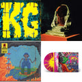 King Gizzard & The Lizard Wizard - K.G. (X) & Infest The Rats' Nest (Red/Black LP Vinyl) & Fishing For Fishies (Green LP Vinyl) & Teenage Gizzard (Magenta & Yellow Splatter LP Vinyl)