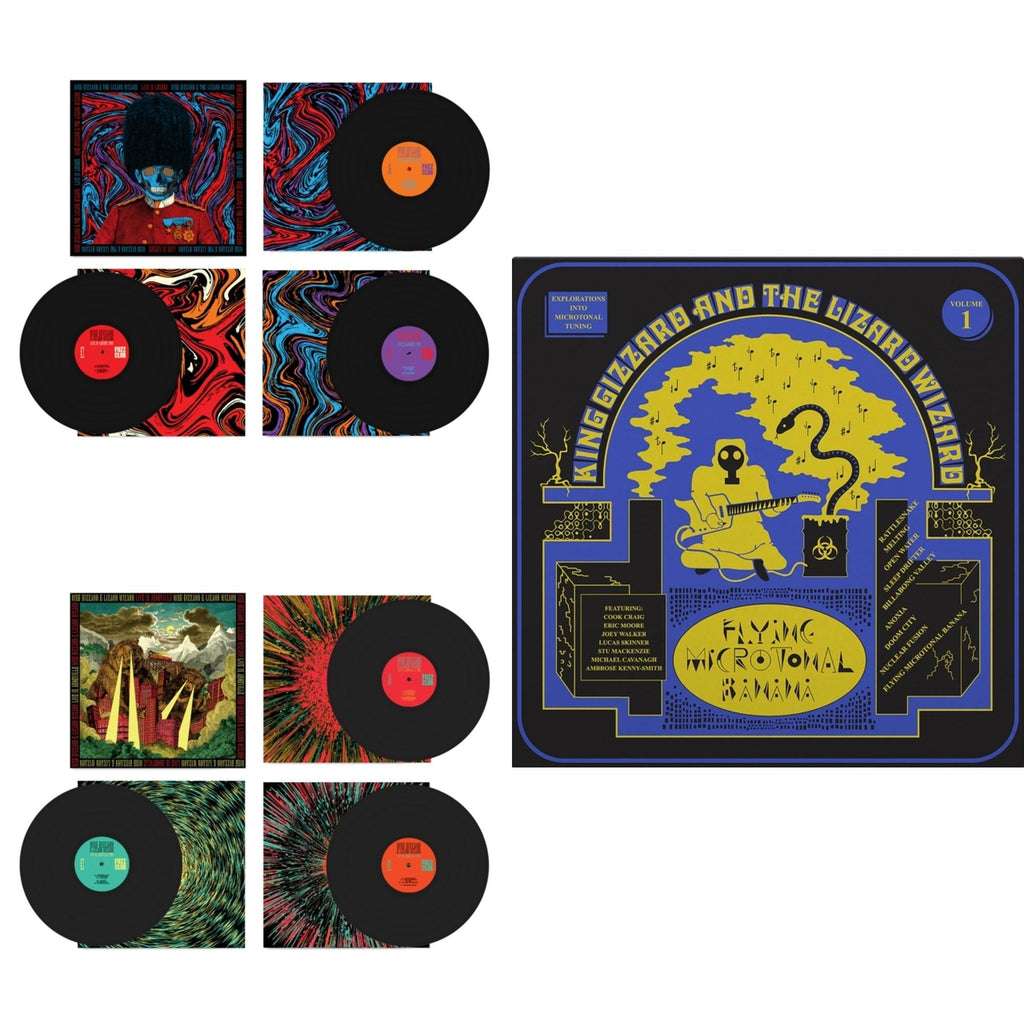 Live In London '19 (Fuzz Club Official Bootleg) & Live In Adelaide '19 (Fuzz Club Official Bootleg) & Flying Microtonal Banana (Randomly Colored Recycled LP Vinyl)
