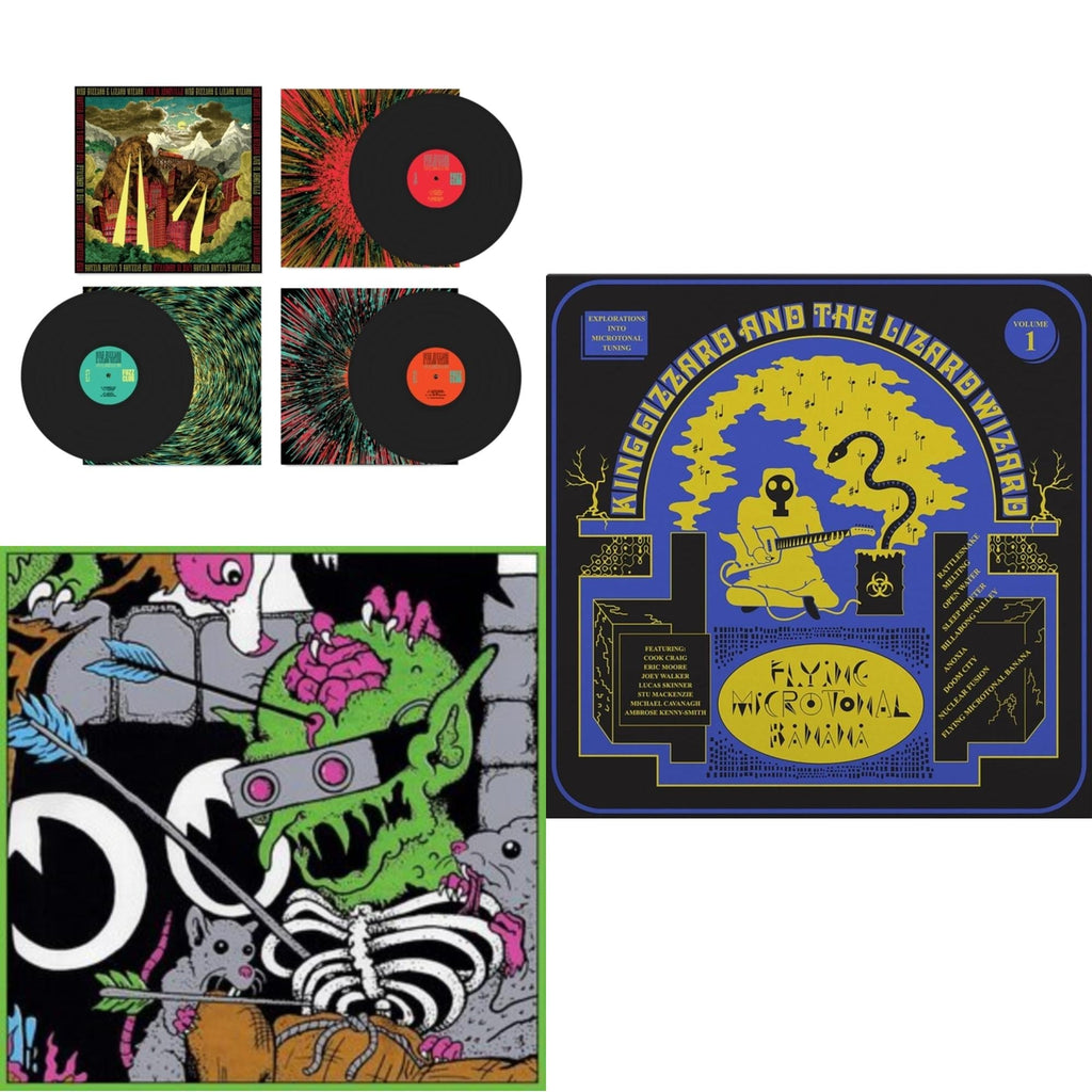 Live In Adelaide '19 (Fuzz Club Official Bootleg) & Live In Brussels '19 (140G/3LP) & Flying Microtonal Banana (Randomly Colored Recycled LP Vinyl)