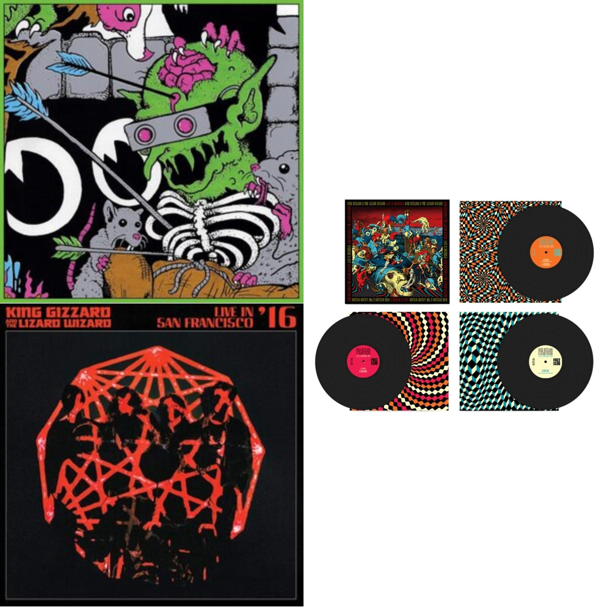 Live In Brussels '19 (Fuzz Club Official Bootleg) & Live In Brussels '19 (140G/3LP) & Live In San Francisco '16 (Deluxe/2LP/Fog/Sunburst Vinyl)