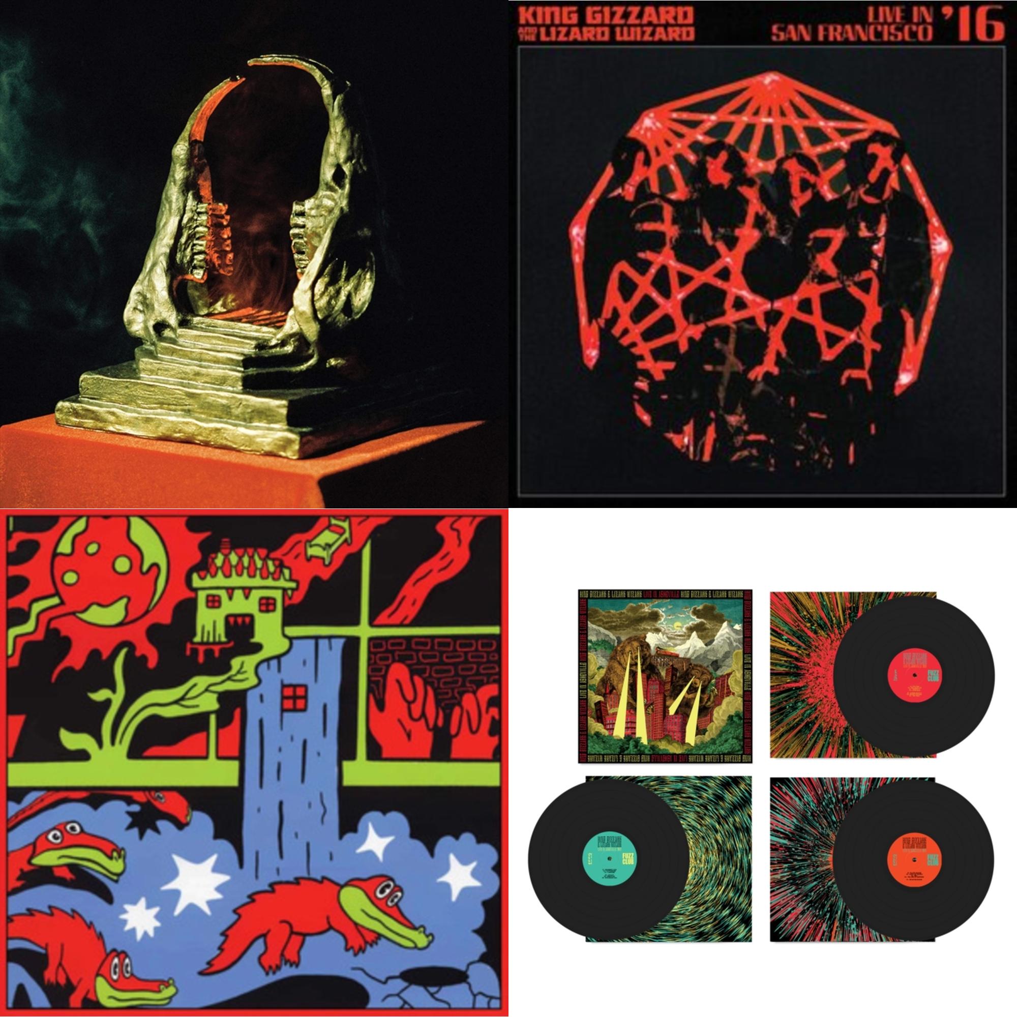 Live In Paris '19 (Fuzz Club Official Bootleg) & Live In Adelaide '19 (Fuzz Club Official Bootleg) & Infest The Rats' Nest (Red/Black LP Vinyl) & Live In San Francisco '16 (Deluxe/2LP/Fog/Sunburst Vinyl)