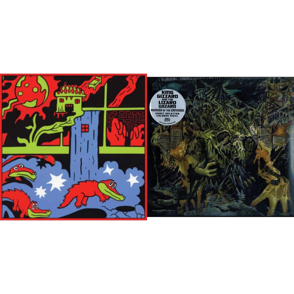 Live In Paris '19 (Fuzz Club Official Bootleg) & Murder Of The Universe (Transparent Green W/Mustard Yelow Splatter LP Vinyl)