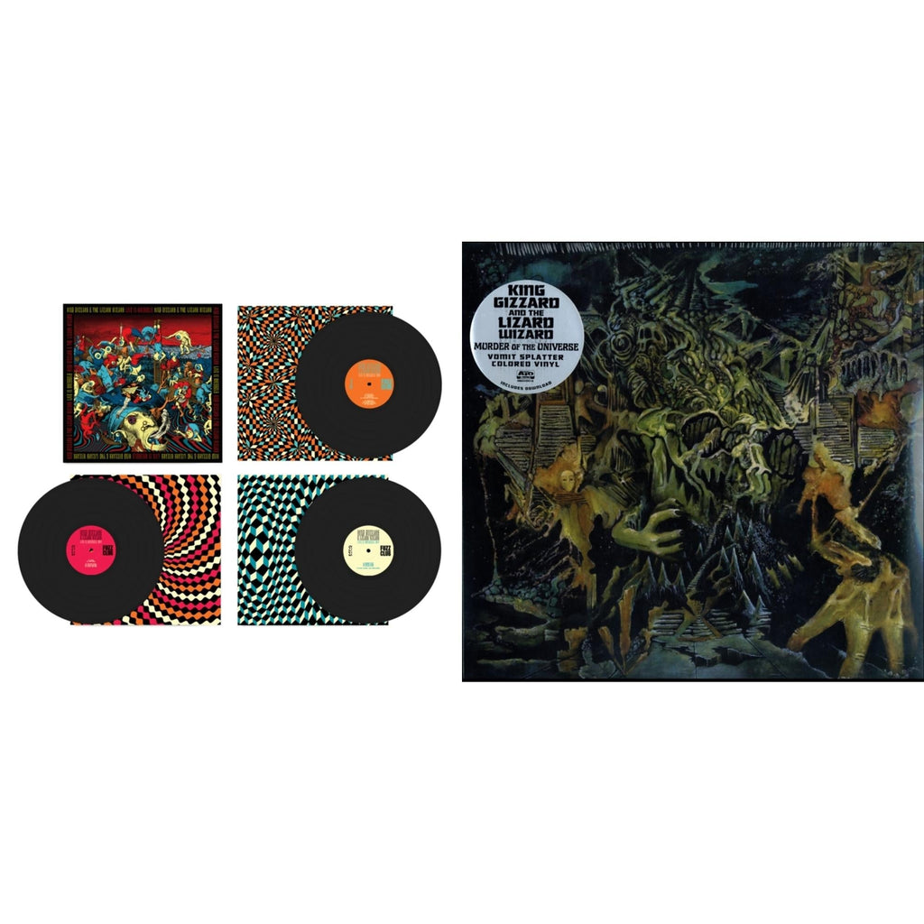 Live In Brussels '19 (Fuzz Club Official Bootleg) & Murder Of The Universe (Transparent Green W/Mustard Yelow Splatter LP Vinyl)