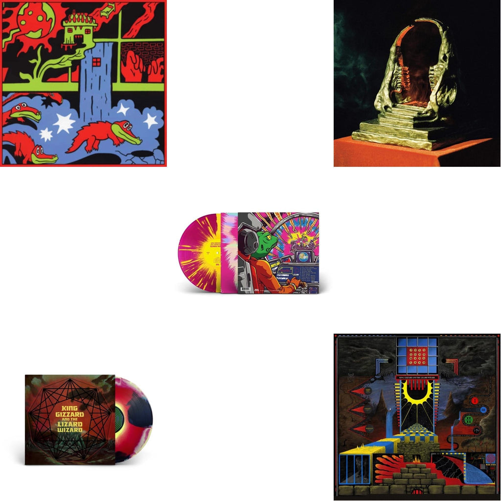 Live In Paris '19 (Fuzz Club Official Bootleg) & Polygondwanaland & Infest The Rats' Nest (Red/Black LP Vinyl) & Nonagon Infinity (Yellow/Red/Black LP Vinyl) & Teenage Gizzard (Magenta & Yellow Splatter LP Vinyl)