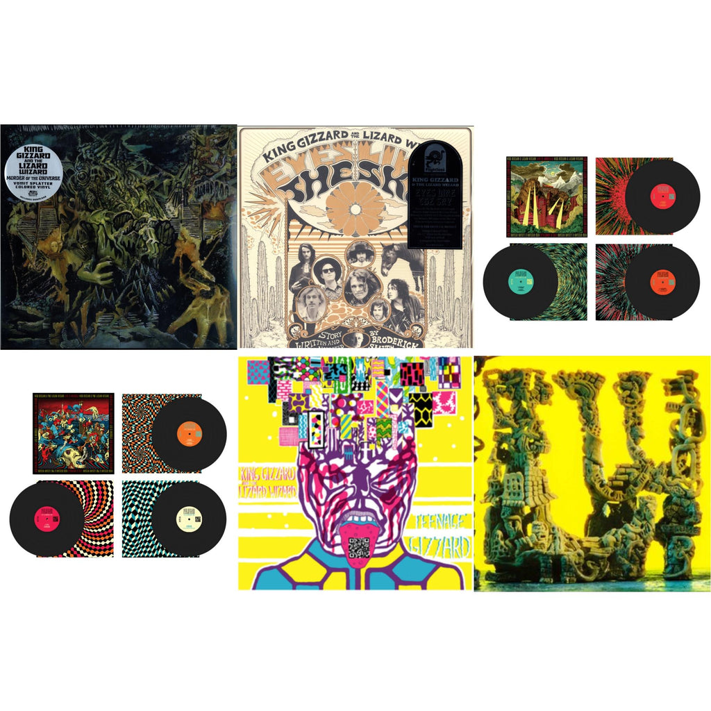 King Gizzard & The Lizard Wizard - Live In Brussels '19 (Fuzz Club Official Bootleg) & Live In Adelaide '19 (Fuzz Club Official Bootleg) & Teenage Gizzard (Fuzz Club Official Bootleg) (Deluxe Edition) & L.W. & Murder Of The Universe (Transparent