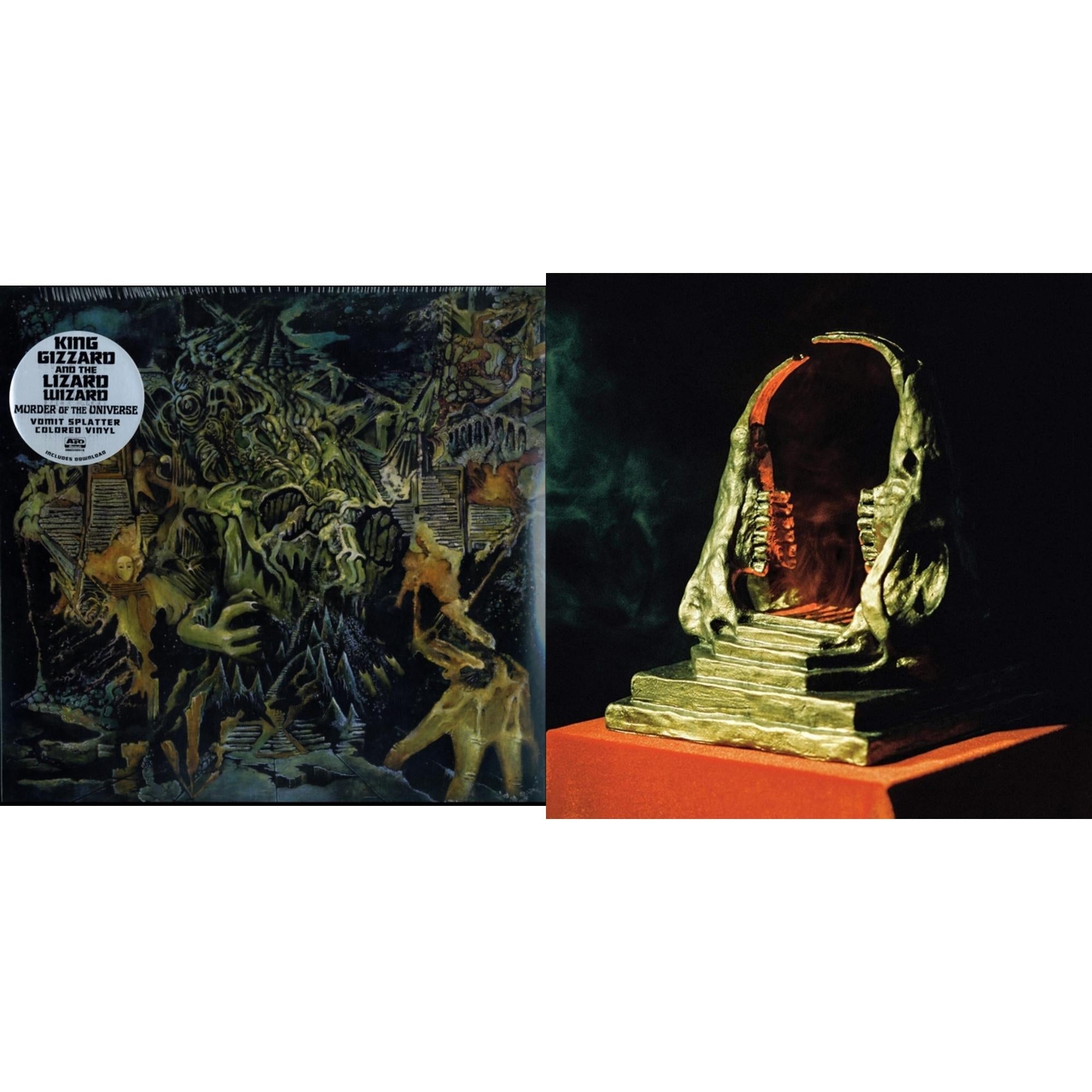 Murder Of The Universe (Transparent Green W/Mustard Yelow Splatter LP Vinyl) & Infest The Rats' Nest (Red/Black LP Vinyl)