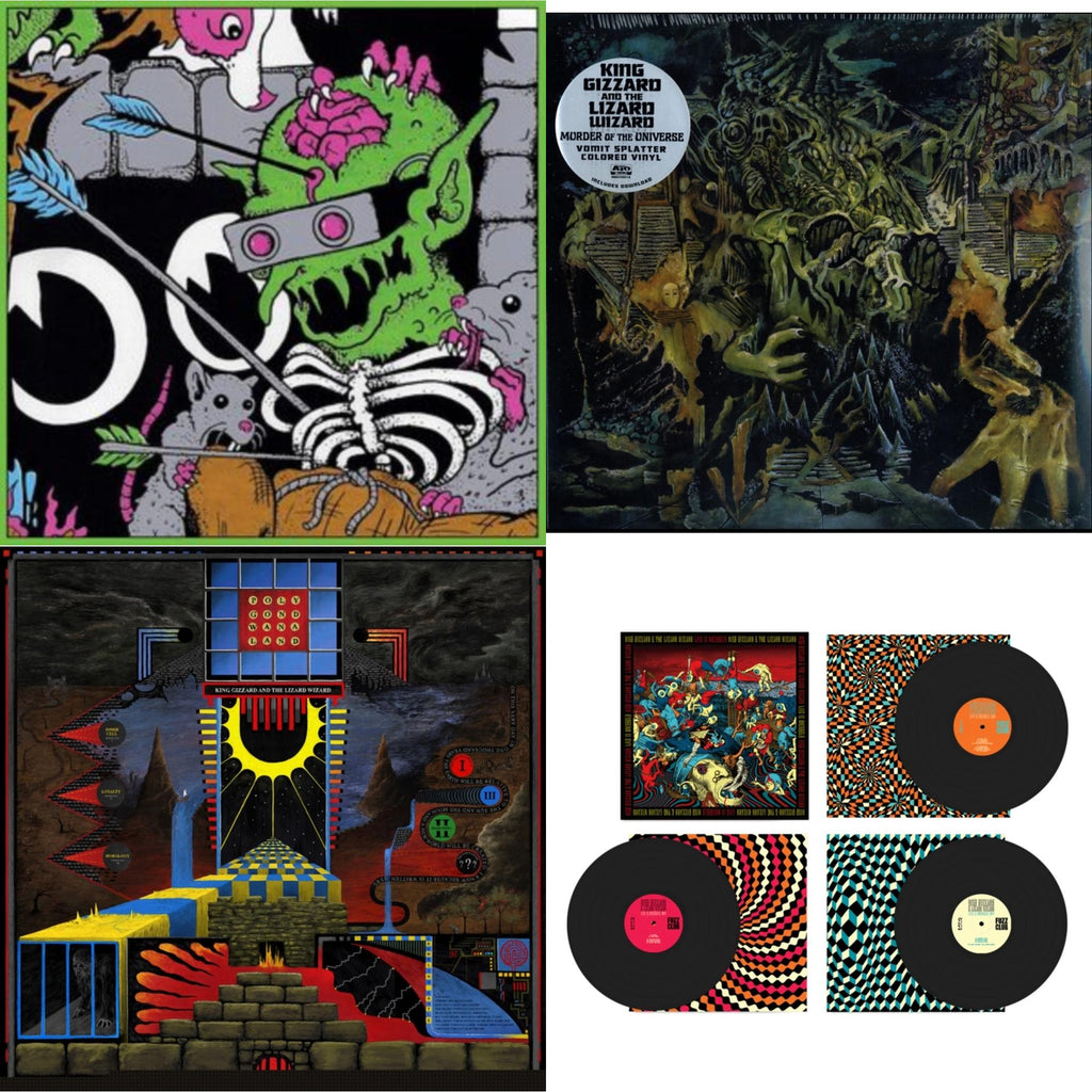 Live In Brussels '19 (Fuzz Club Official Bootleg) & Live In Brussels '19 (140G/3LP) & Murder Of The Universe (Transparent Green W/Mustard Yelow Splatter LP Vinyl) & Polygondwanaland