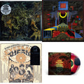 King Gizzard & The Lizard Wizard - Murder Of The Universe (Transparent Green W/Mustard Yelow Splatter LP Vinyl) & Polygondwanaland & Eyes Likes The Sky (Peach LP Vinyl) & Nonagon Infinity (Yellow/Red/Black LP Vinyl)