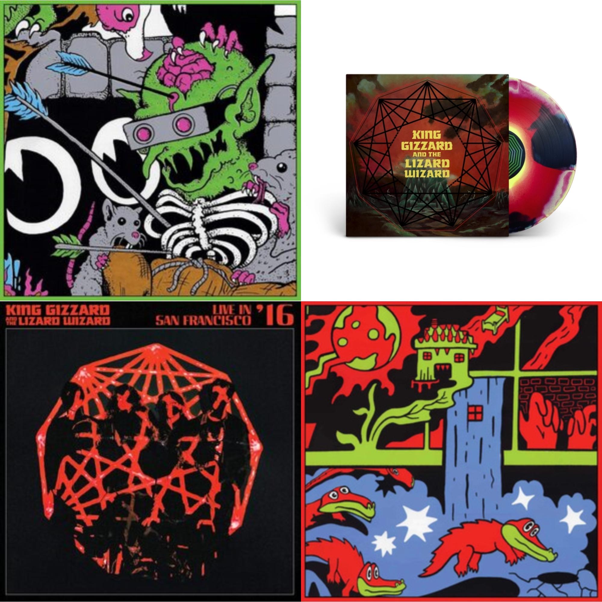 Live In Paris '19 (Fuzz Club Official Bootleg) & Live In Brussels '19 (140G/3LP) & Nonagon Infinity (Yellow/Red/Black LP Vinyl) & Live In San Francisco '16 (Deluxe/2LP/Fog/Sunburst Vinyl)