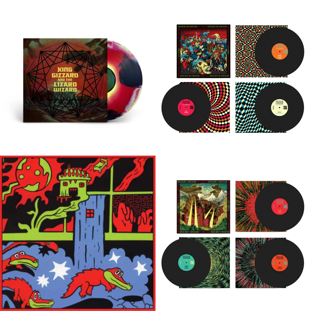 Live In Brussels '19 (Fuzz Club Official Bootleg) & Live In Paris '19 (Fuzz Club Official Bootleg) & Live In Adelaide '19 (Fuzz Club Official Bootleg) & Nonagon Infinity (Yellow/Red/Black LP Vinyl)