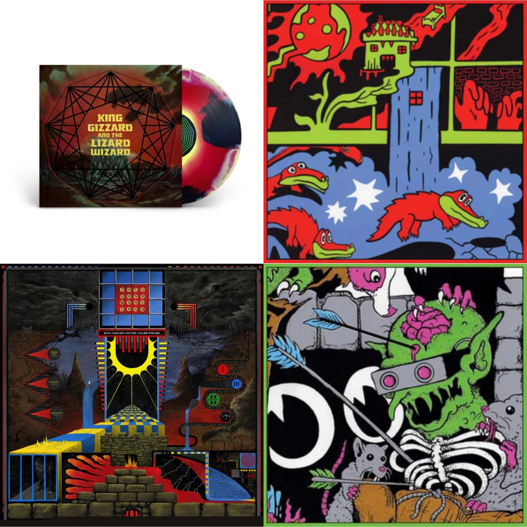 Live In Paris '19 (Fuzz Club Official Bootleg) & Live In Brussels '19 (140G/3LP) & Polygondwanaland & Nonagon Infinity (Yellow/Red/Black LP Vinyl)