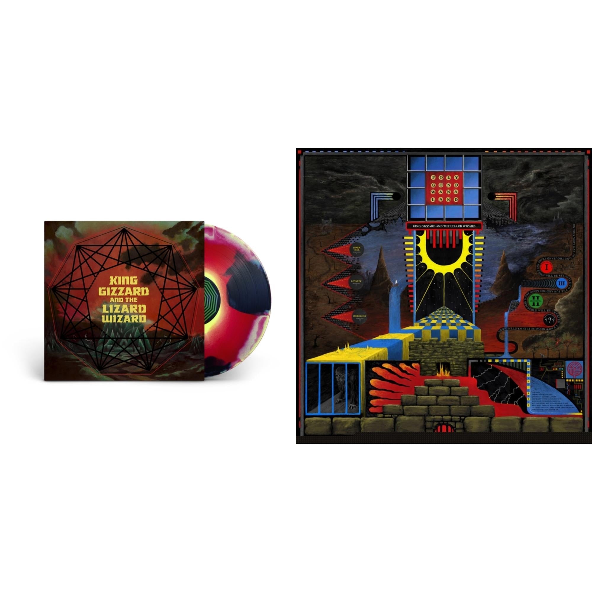 King Gizzard & The Lizard Wizard - Nonagon Infinity (Yellow/Red/Black LP Vinyl) & Polygondwanaland