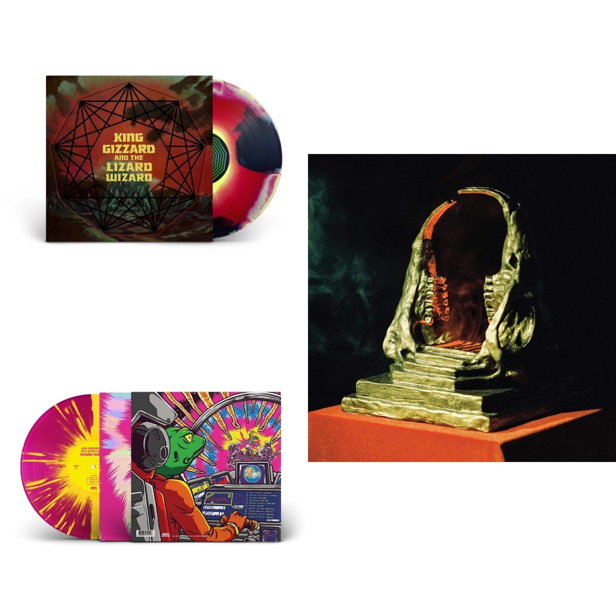 Infest The Rats' Nest (Red/Black LP Vinyl) & Nonagon Infinity (Yellow/Red/Black LP Vinyl) & Teenage Gizzard (Magenta & Yellow Splatter LP Vinyl)