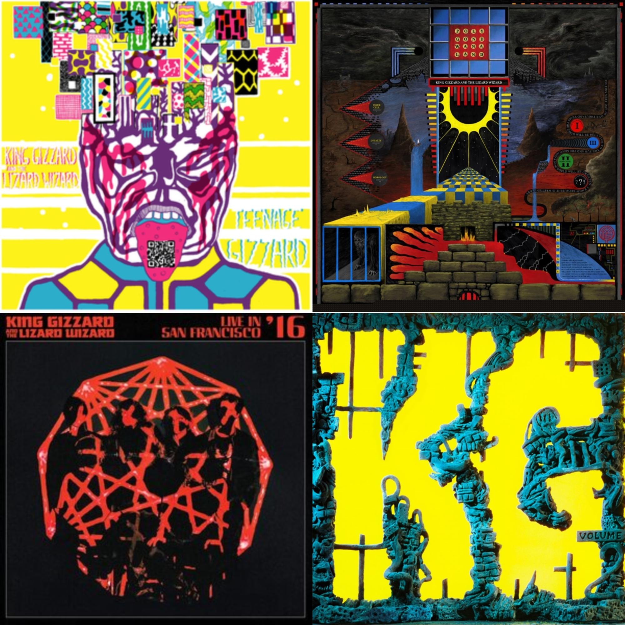 Teenage Gizzard (Fuzz Club Official Bootleg) (Deluxe Edition) & Polygondwanaland & Live In San Francisco '16 (Deluxe/2LP/Fog/Sunburst Vinyl) & K.G. (X)