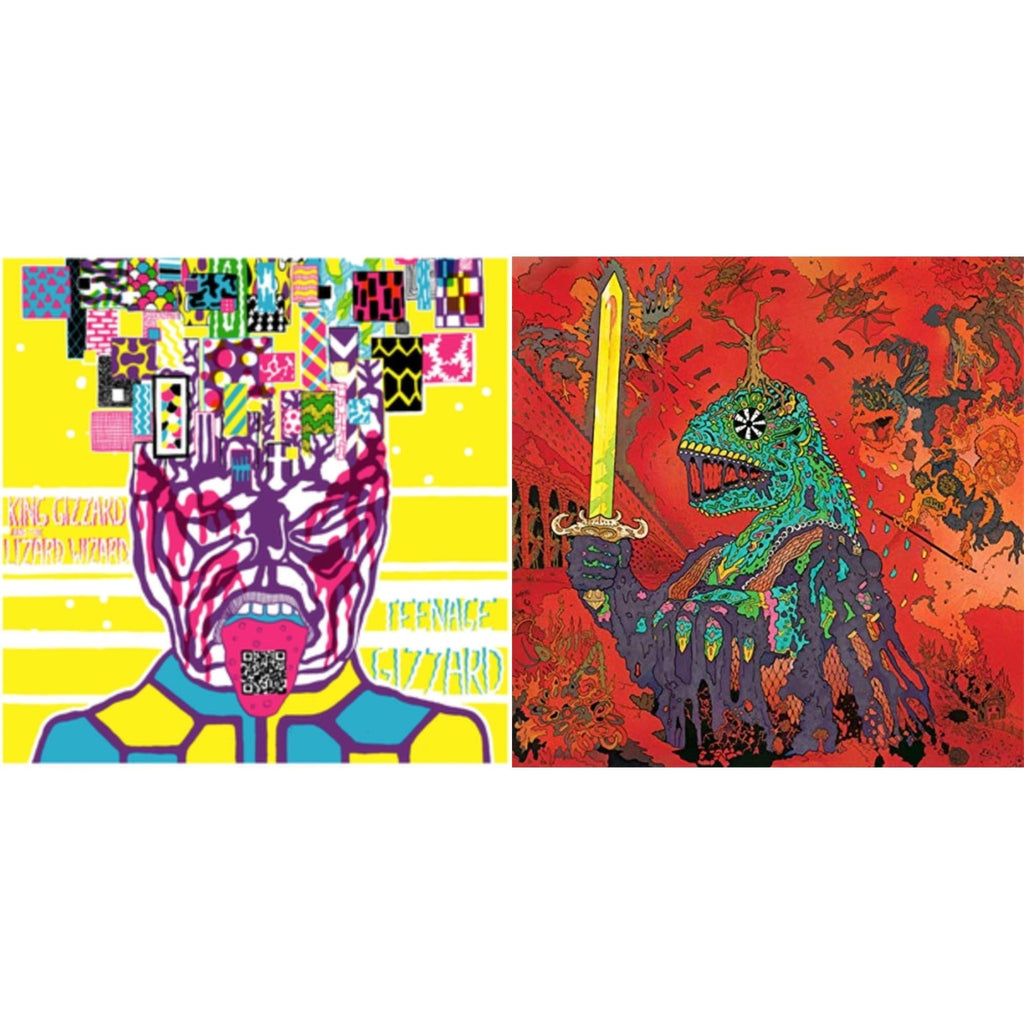 King Gizzard & The Lizard Wizard - Teenage Gizzard (Fuzz Club Official Bootleg) (Deluxe Edition) & 12 Bar Bruise (Sea Foam Green LP Vinyl)