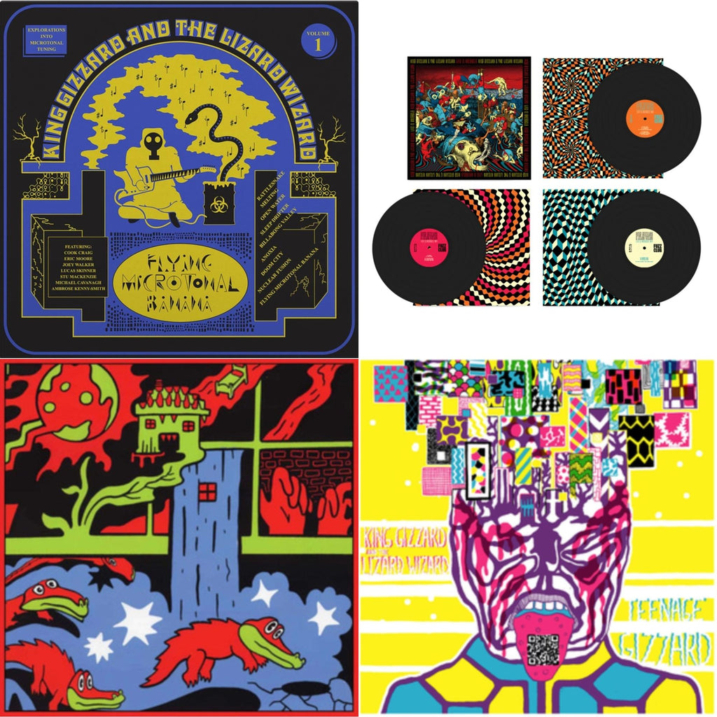 Live In Brussels '19 (Fuzz Club Official Bootleg) & Live In Paris '19 (Fuzz Club Official Bootleg) & Teenage Gizzard (Fuzz Club Official Bootleg) (Deluxe Edition) & Flying Microtonal Banana (Randomly Colored Recycled LP Vinyl)