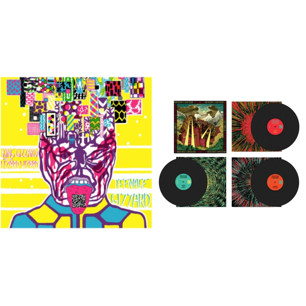King Gizzard & The Lizard Wizard - Live In Adelaide '19 (Fuzz Club Official Bootleg) & Teenage Gizzard (Fuzz Club Official Bootleg) (Deluxe Edition) - LP Vinyl Bundle