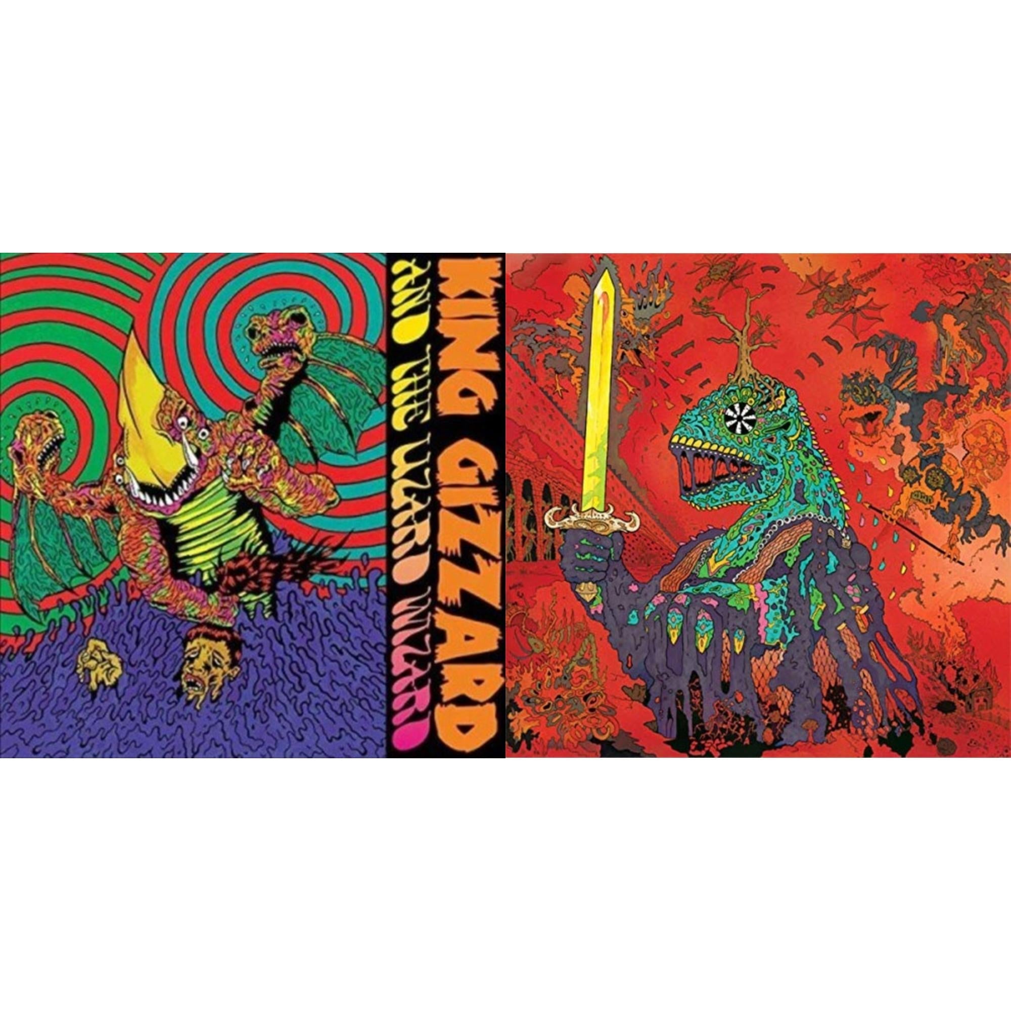 King Gizzard & The Lizard Wizard - Willoughby's Beach (Tangerine LP Vinyl) & 12 Bar Bruise (Sea Foam Green LP Vinyl)