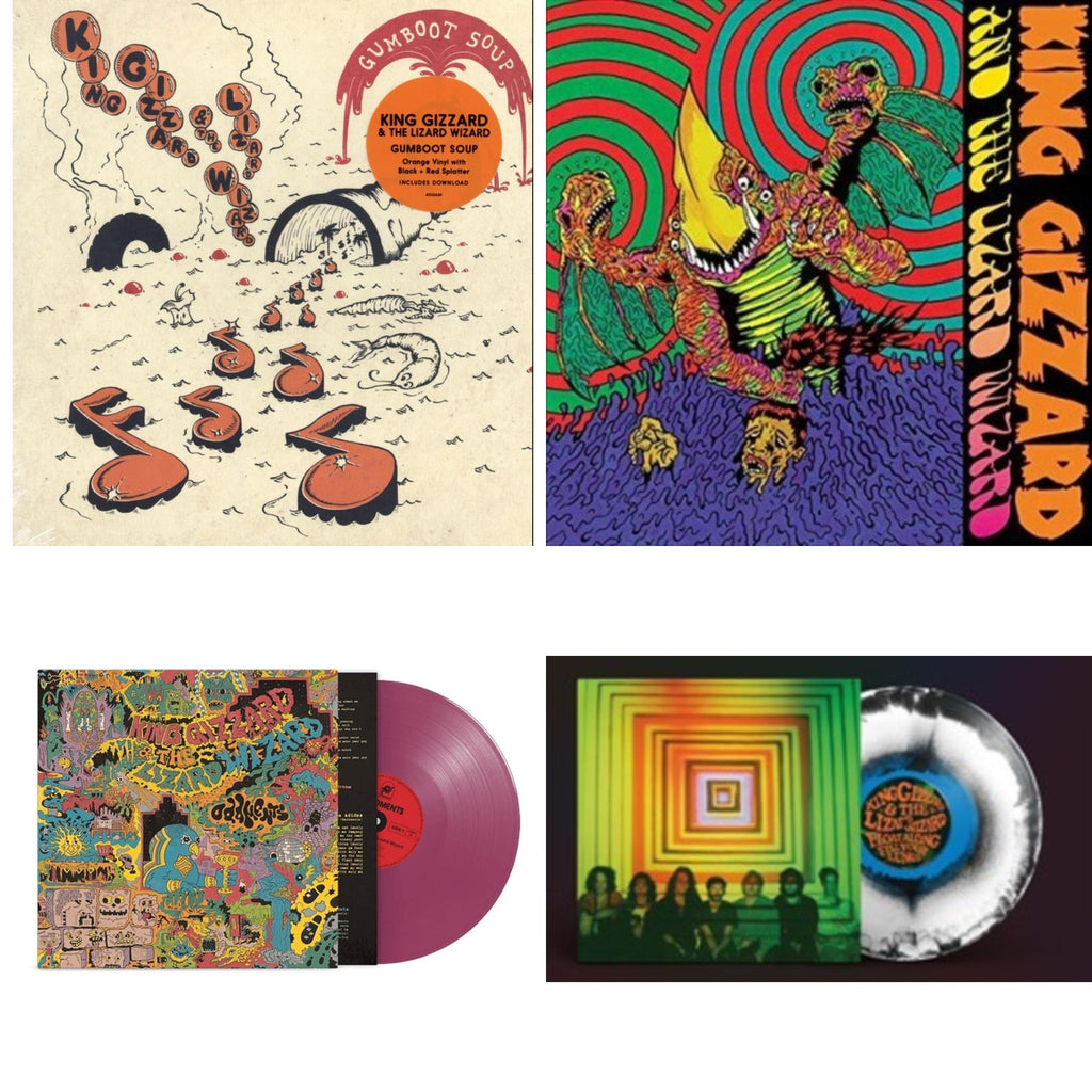 Gumboot Soup & Willoughby's Beach (Tangerine LP Vinyl) & Oddments (Plum LP Vinyl) & Float Along - Fill Your Lungs (Venusian Sky Color LP Vinyl)