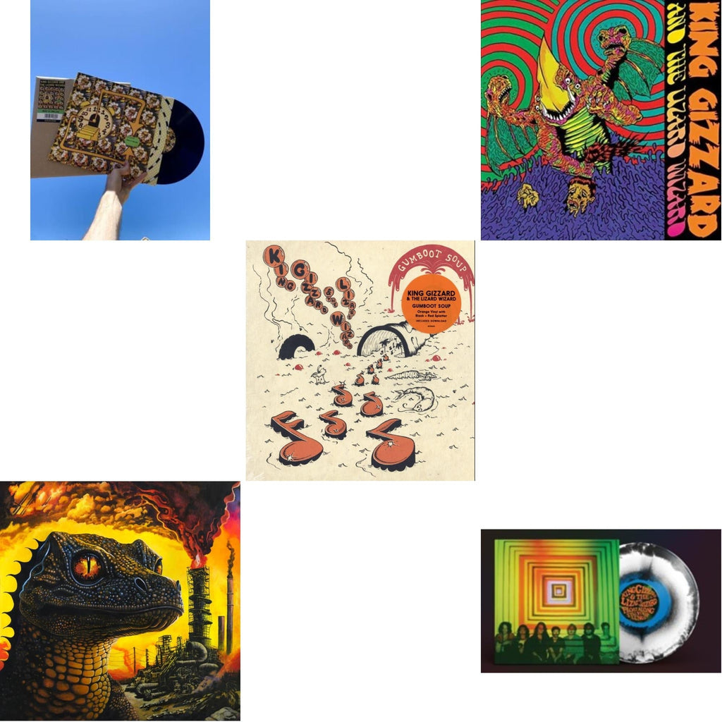Made In Timeland & Petrodragonic Apocalypse; Or Dawn Of Eternal Night: An Annihilation.. (Recycled Black Wax Vinyl/2LP) & Gumboot Soup & Willoughby's Beach (Tangerine LP Vinyl) & Float Along - Fill Your Lungs (Venusian Sky Color LP Vinyl)