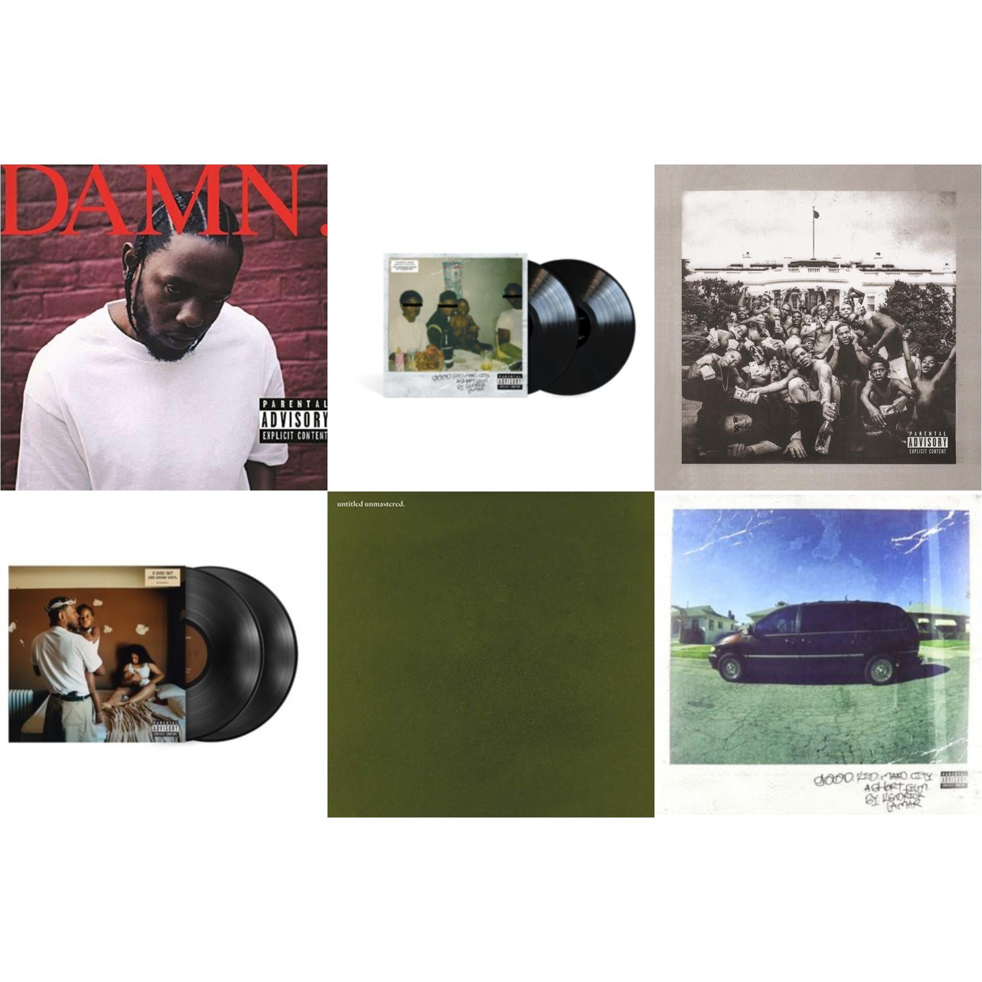 Mr. Morale & The Big Steppers (180G/2LP) & Good Kid, M.A.A.D City (X) (10Th Anniversary Edition/2LP) & Good Kid, M.A.A.D City & To Pimp A Butterfly & Untitled Unmastered & Damn. (X) (2LP/180G)