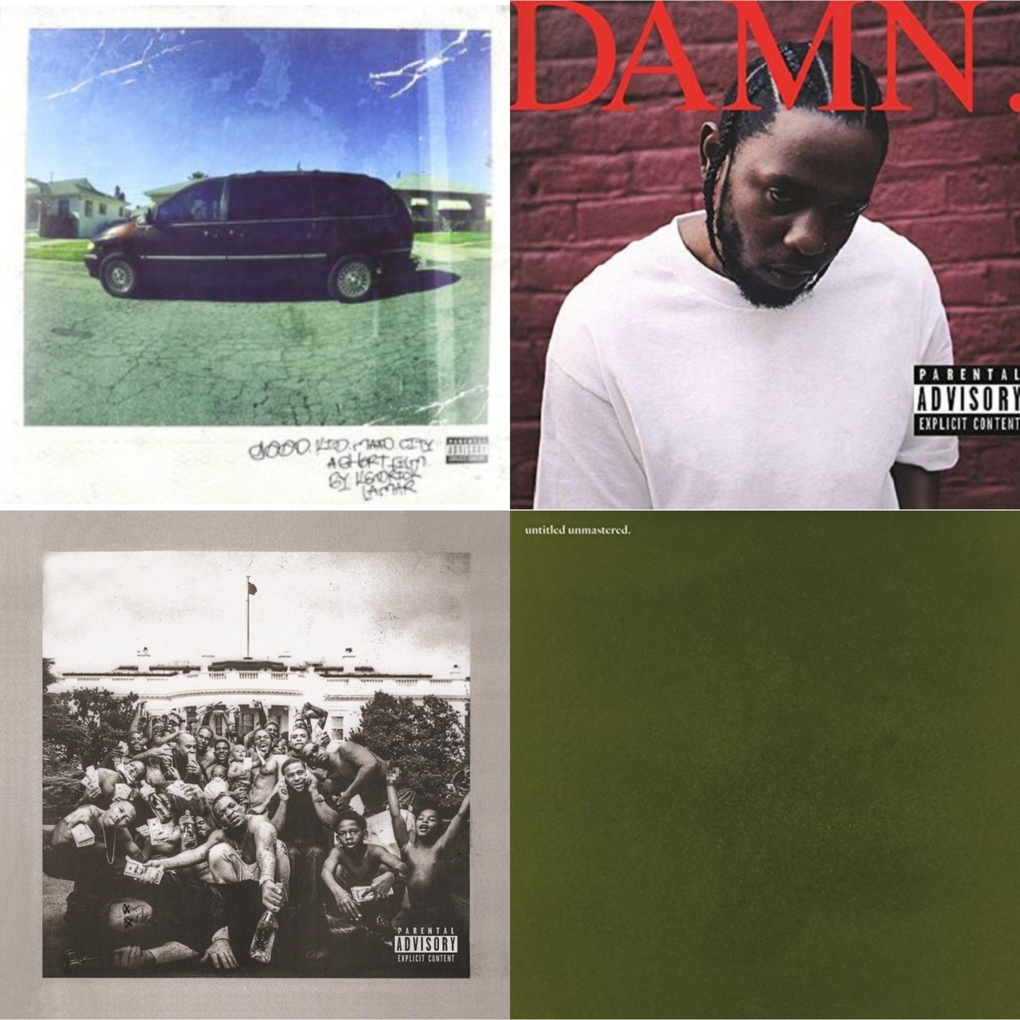 Kendrick Lamar - Good Kid, M.A.A.D City & Damn. (X) (2LP/180G) & To Pimp A Butterfly & Untitled Unmastered