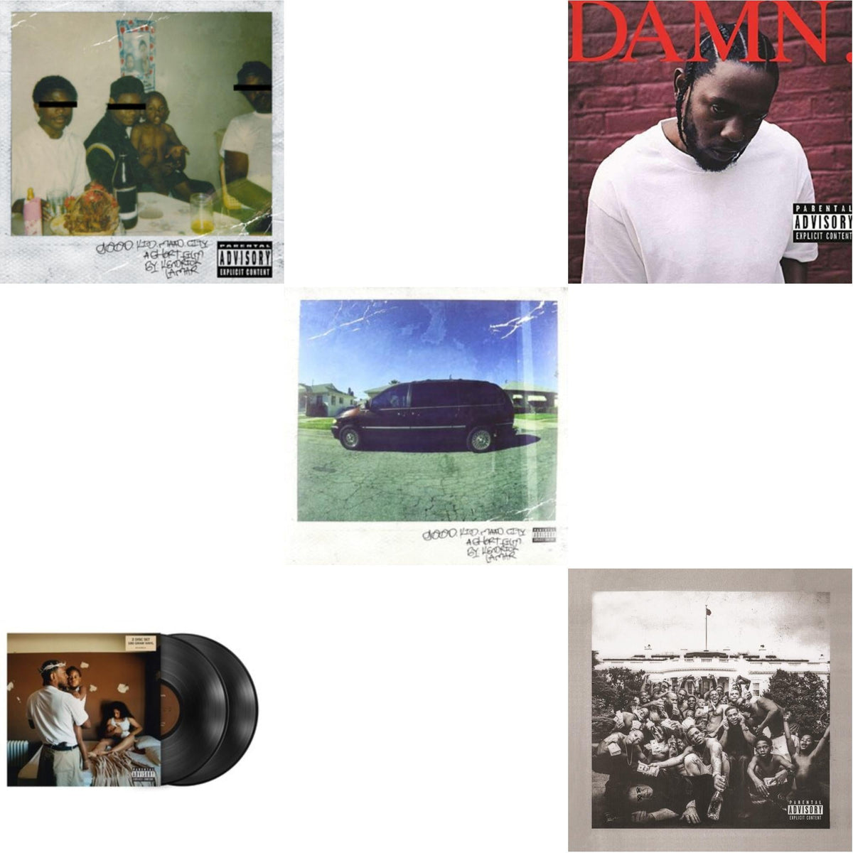 Mr. Morale & The Big Steppers (180G/2LP) & Good Kid, M.A.A.D City (X) (10Th Anniversary Edition/2LP) & Good Kid, M.A.A.D City & To Pimp A Butterfly & Damn. (X) (2LP/180G)