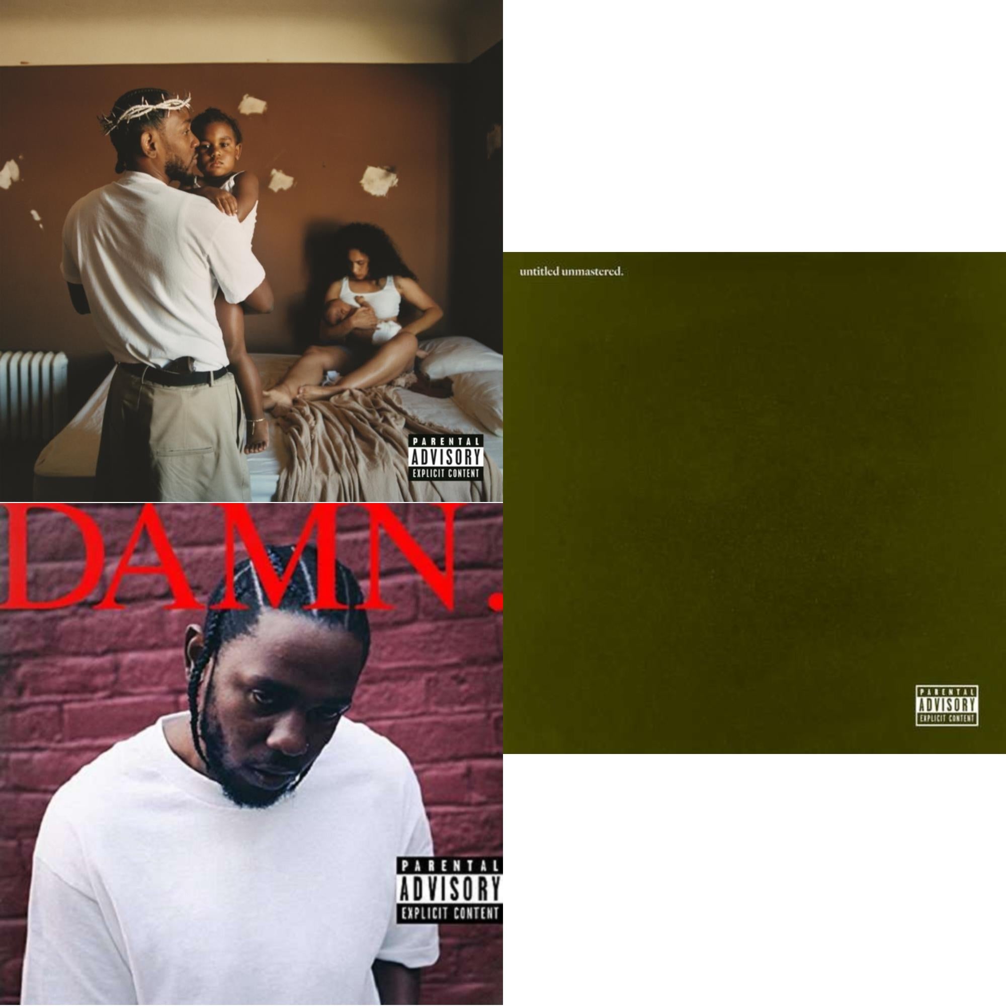 Mr. Morale & The Big Steppers (X) & Untitled Unmastered (X) & Damn.
