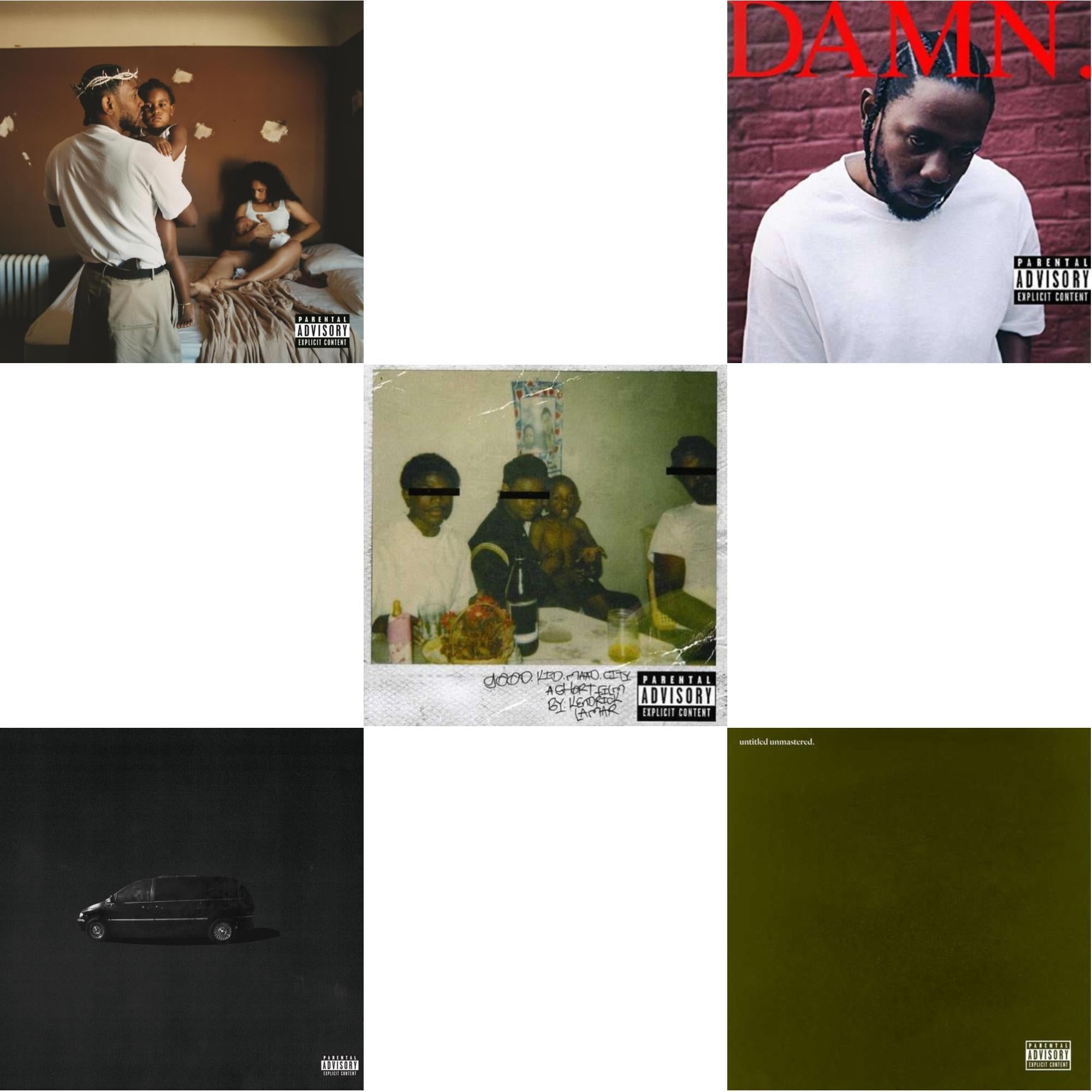 Kendrick Lamar - Mr. Morale & The Big Steppers (X) & Good Kid, M.A.A.D City (X) (10Th Anniversary Edition) & Good Kid, M.A.A.D City (Remixes) & Damn. & Untitled Unmastered (X) - CD Bundle