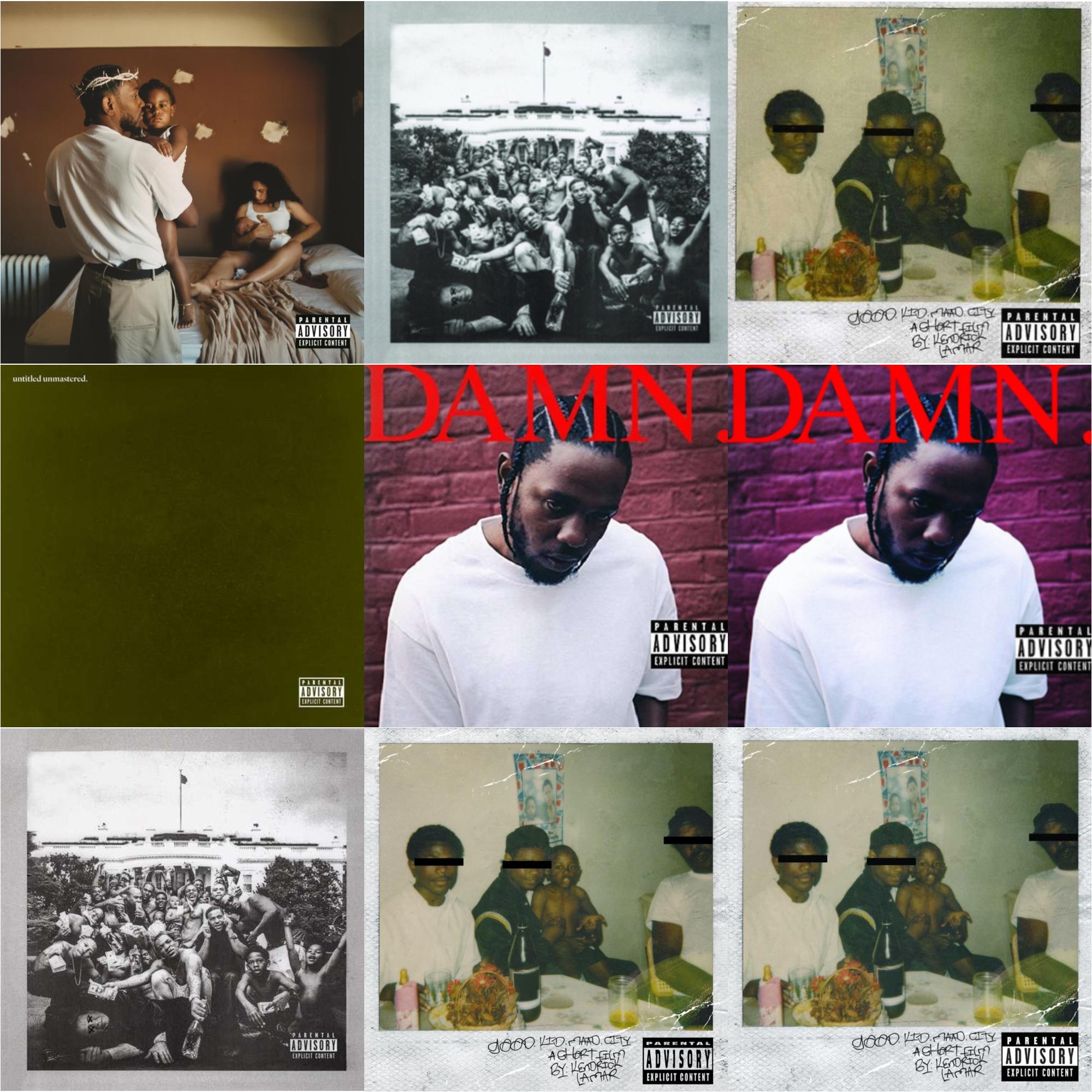 Mr. Morale & The Big Steppers (X) & Good Kid, M.A.A.D City & Good Kid, M.A.A.D City & Good Kid, M.A.A.D City (Remixes) & To Pimp A Butterfly & To Pimp A Butterfly & Untitled Unmastered (X) & Damn. & Damn. (Collectors Edition)