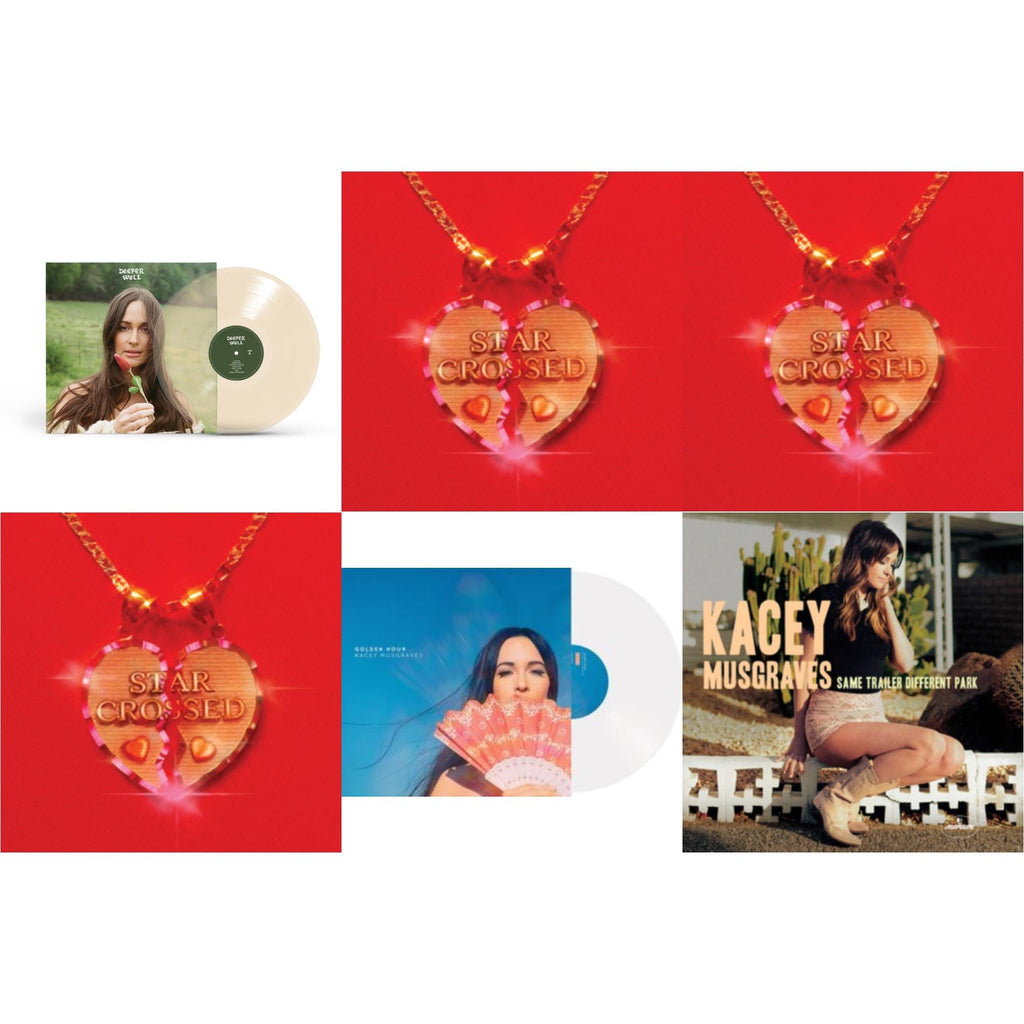Star-Crossed (Ruby Red LP Vinyl) & Star-Crossed (Sea Foam LP Vinyl) & Star-Crossed (Neon Yellow LP Vinyl) & Deeper Well (Transparent Cream LP Vinyl) & Same Trailer Different Park & Golden Hour (LP)