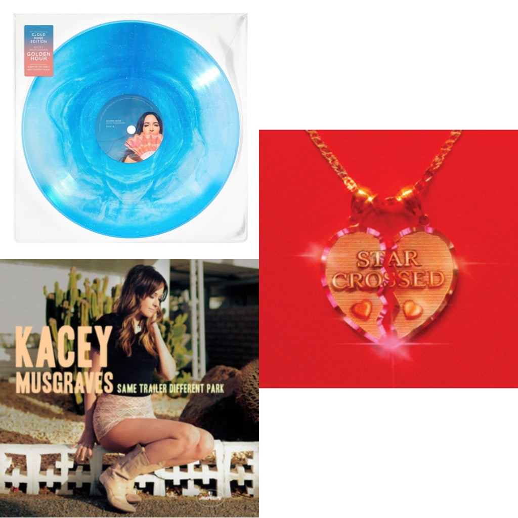 Kacey Musgraves - Golden Hour (Cloud Nine Edition LP Vinyl) & Same Trailer Different Park & Star-Crossed (Neon Yellow LP Vinyl)
