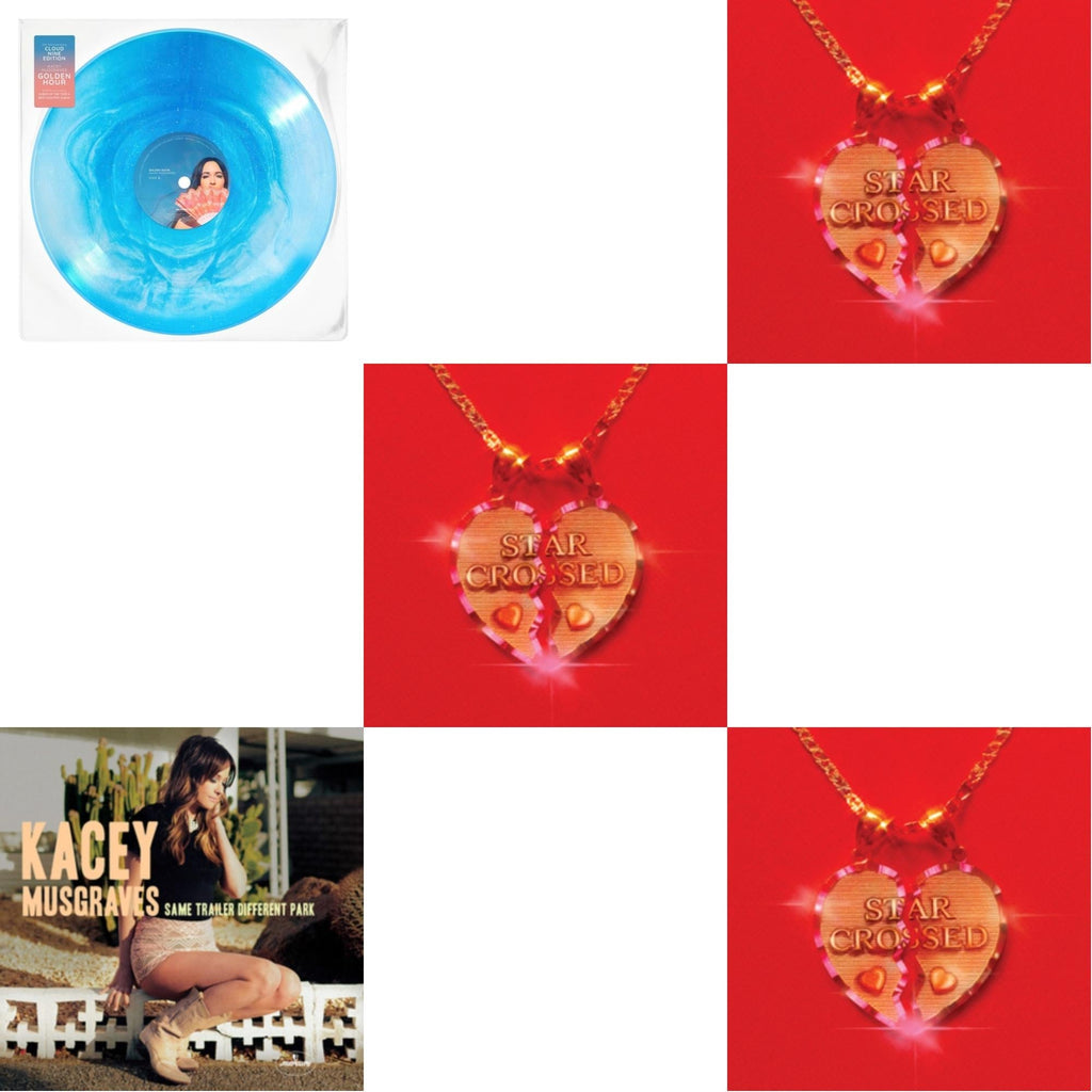 Kacey Musgraves - Golden Hour (Cloud Nine Edition LP Vinyl) & Same Trailer Different Park & Star-Crossed (Neon Yellow LP Vinyl) & Star-Crossed (Sea Foam LP Vinyl) & Star-Crossed (Ruby Red LP Vinyl)
