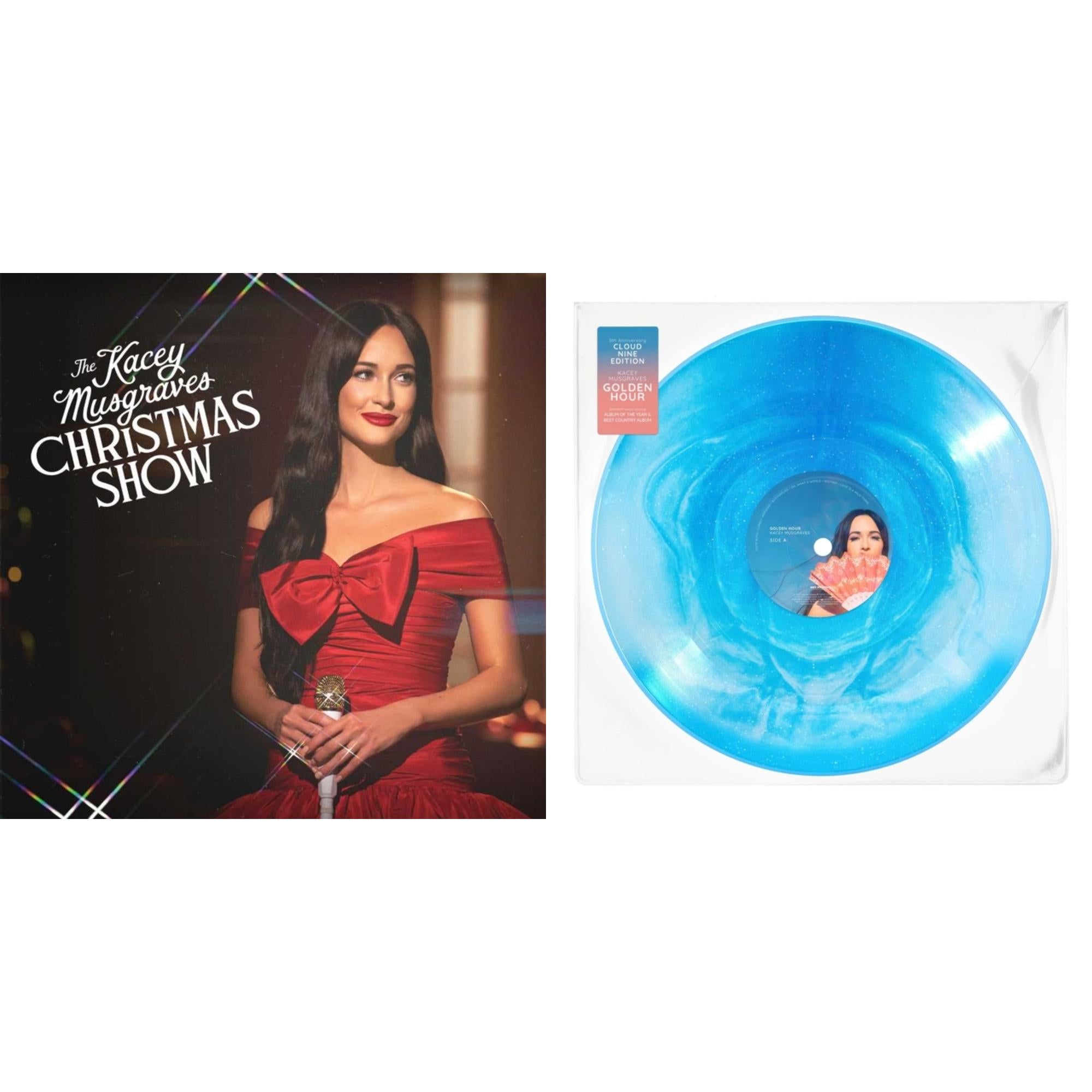 Kacey Musgraves - Kacey Musgraves Christmas Show (White LP Vinyl) & Golden Hour (Cloud Nine Edition LP Vinyl)