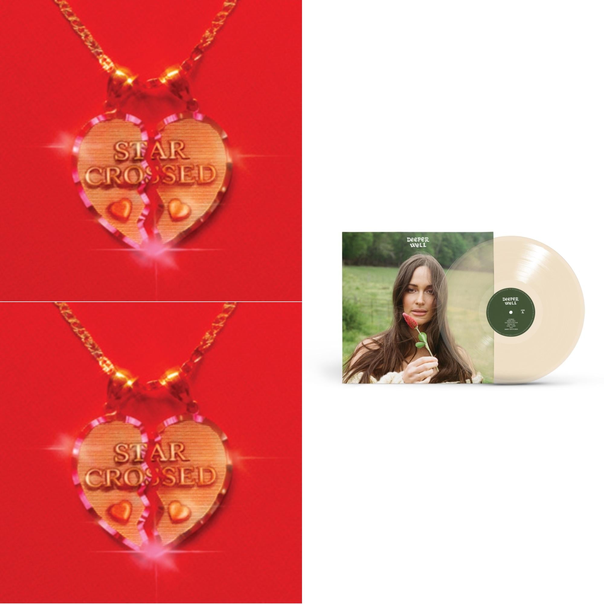Kacey Musgraves - Star-Crossed (Ruby Red LP Vinyl) & Star-Crossed (Sea Foam LP Vinyl) & Deeper Well (Transparent Cream LP Vinyl)