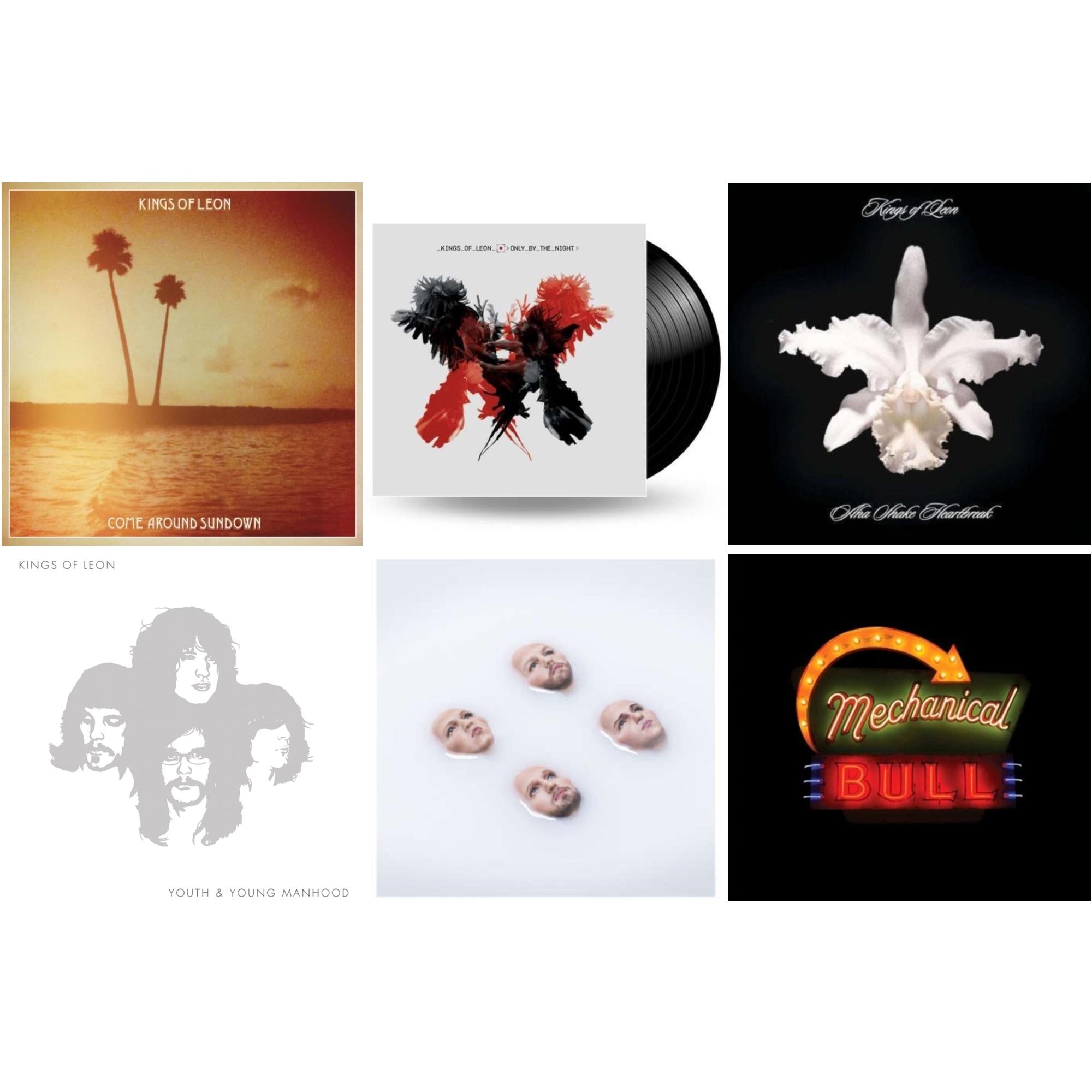 Come Around Sundown (2LP/Gatefold) & Youth & Young Manhood (2LP/180G/Gatefold) & Aha Shake Heartbreak (2LP/180G/Gatefold) & Only By The Night & Mechanical Bull (2LP/180G/Dl Card/Gatefold) & Walls (180G/Gatefold/Dl Card)