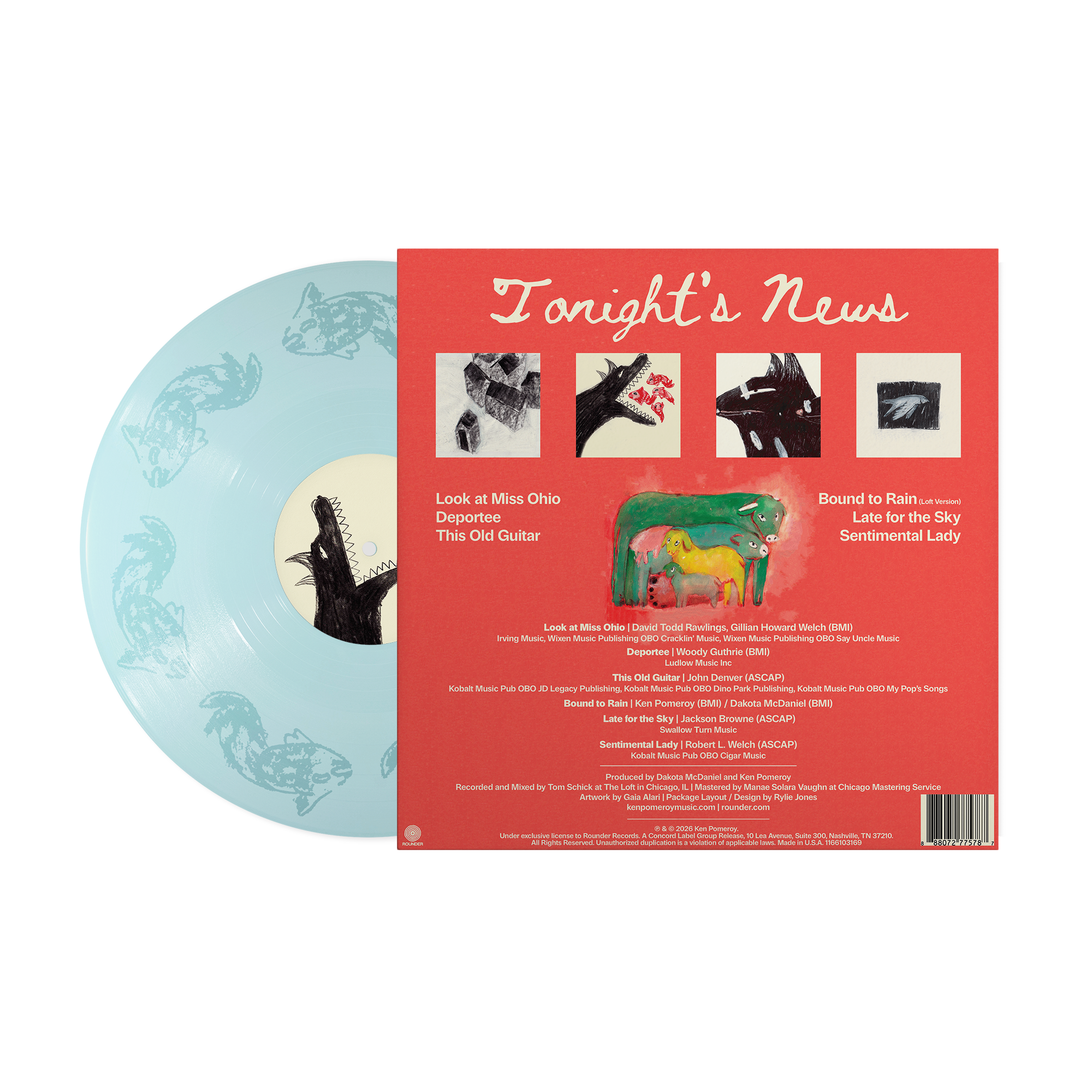 Tonight’s News - Squid Blue w/ Etched B-side Vinyl Record
