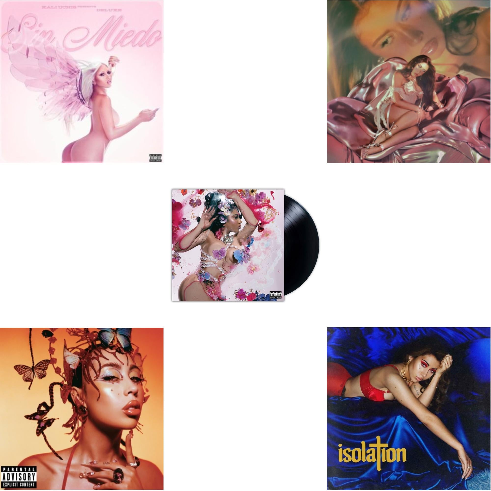 Sin Miedo (Del Amor Y Otros Demonios) Ꝏ (X) & Red Moon In Venus & Orquideas (X) & Sincerely (X) (Pink LP Vinyl) & Isolation