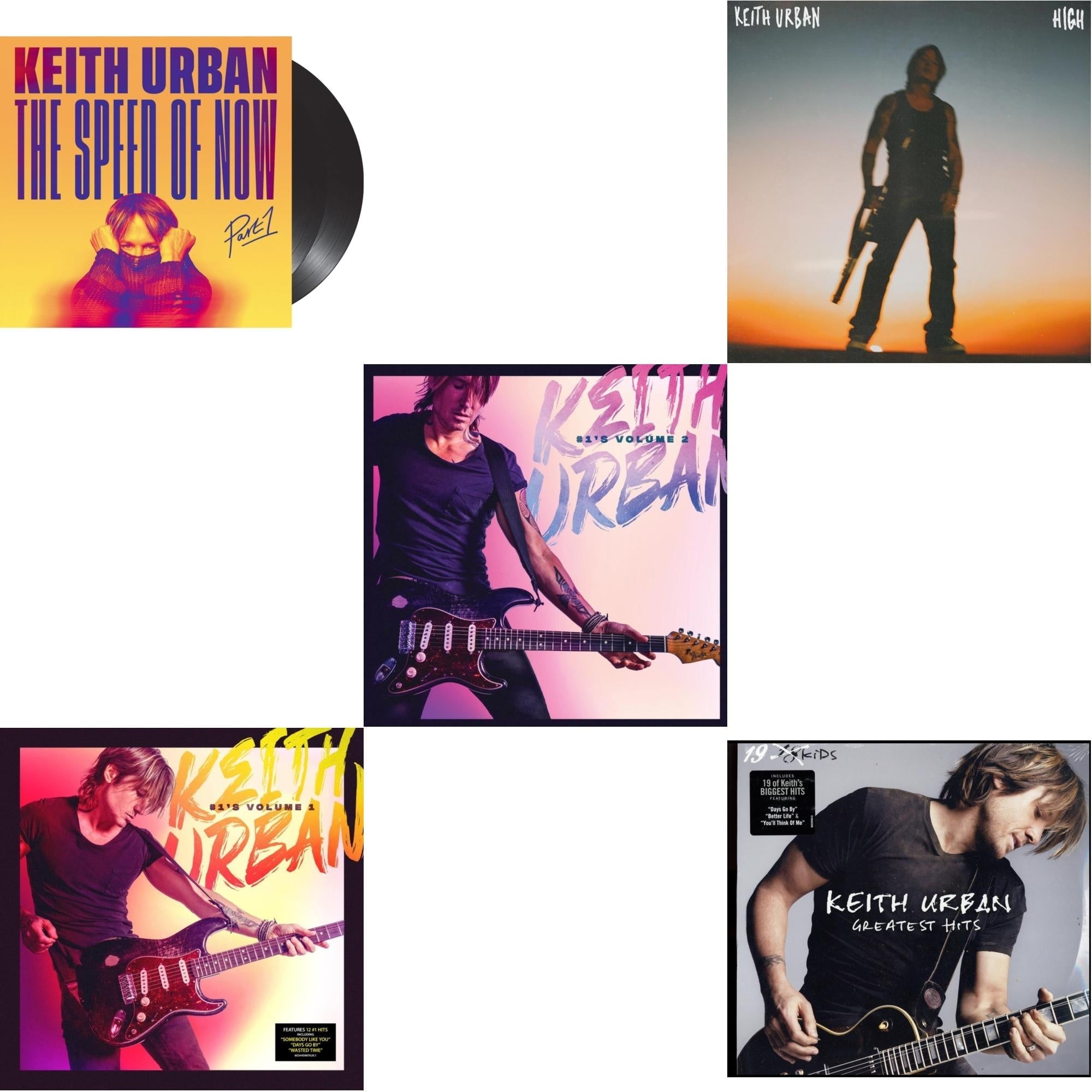 Speed Of Now Part 1 (2LP) & #1'S - Volume 1 (Coke Bottle Clear LP Vinyl) & #1'S - Volume 2 (Grape LP Vinyl) & High  & Greatest Hits - 19 Kids (2 LP)