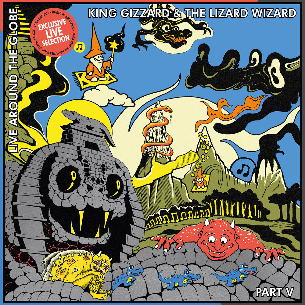 King Gizzard & The Lizard Wizard – Live Around The Globe: Part V (Colored LP Vinyl) Vinyl Record