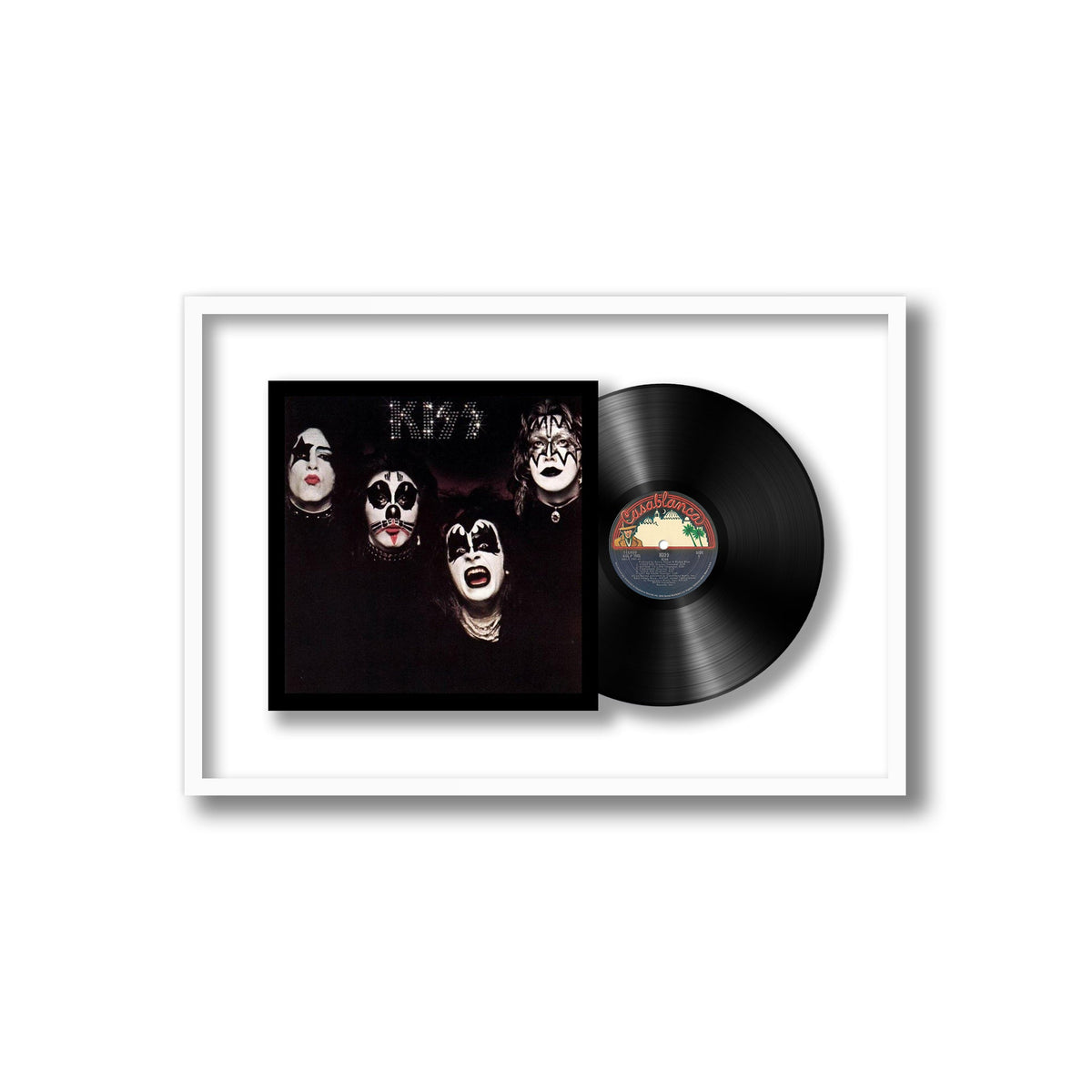 KISS - KISS - Framed Vinyl Record